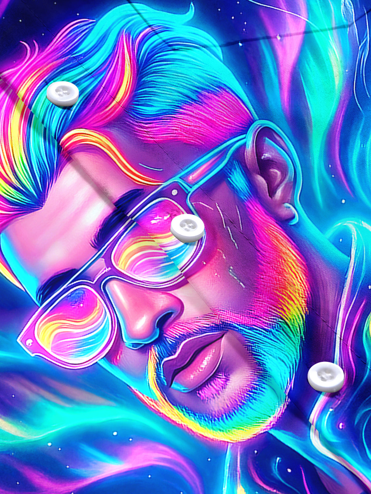 Hawaiian Jellyfish Men's Pocket Short Sleeve Shirts