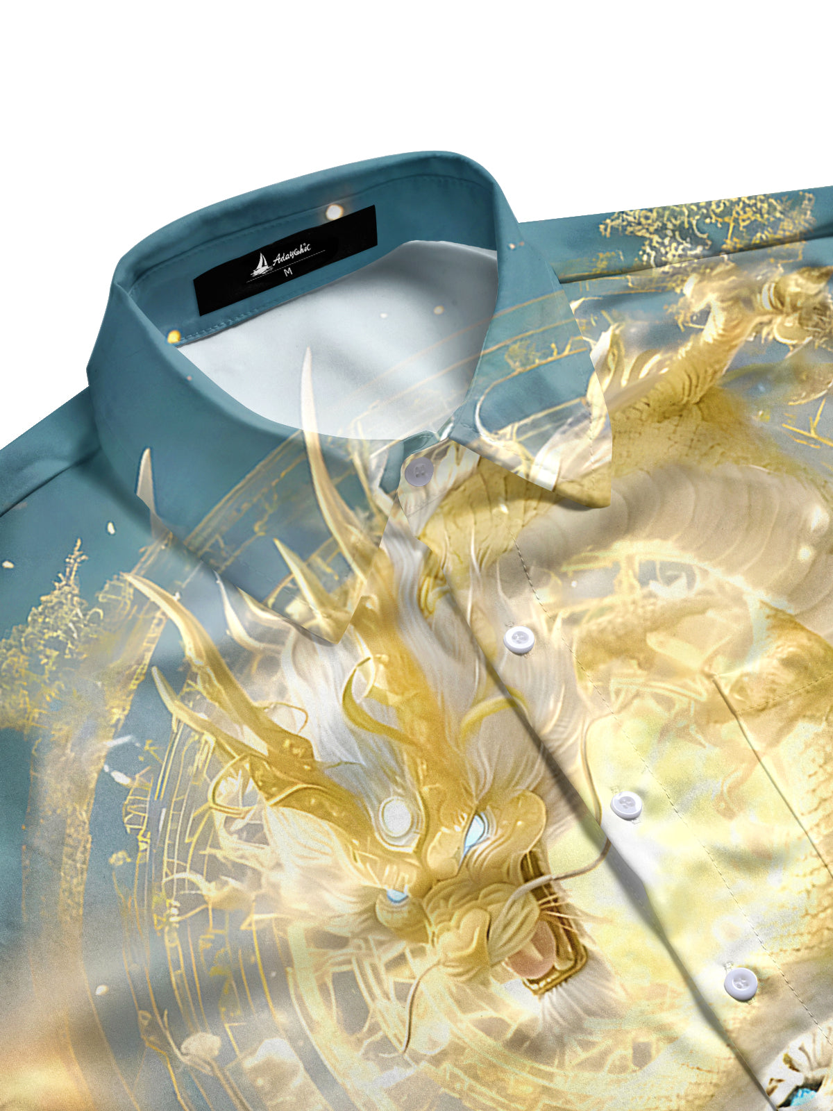 Tiger Dragon Men's Pocket Short Sleeve Shirts