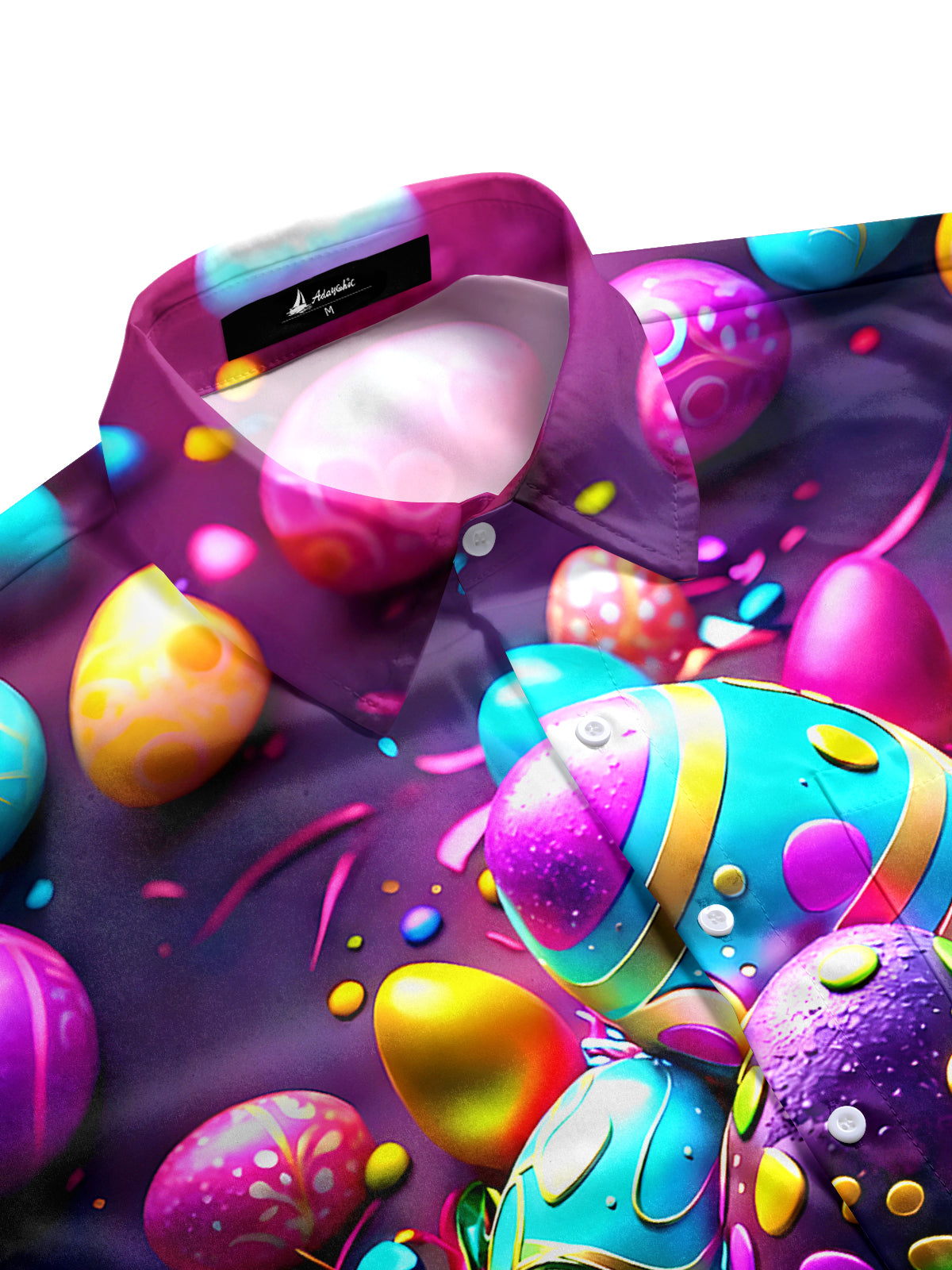 Easter Egg Men's Pocket Short Sleeve Shirts