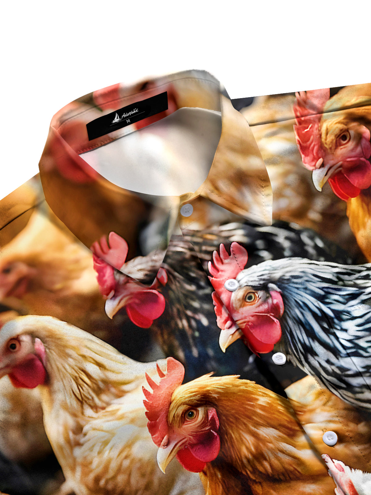 Chicken Men's Pocket Short Sleeve Shirts