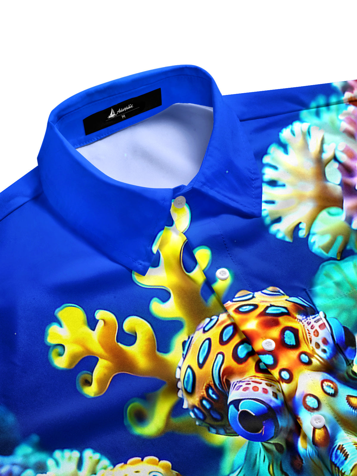 Hawaiian Octopus Men's Pocket Short Sleeve Shirts