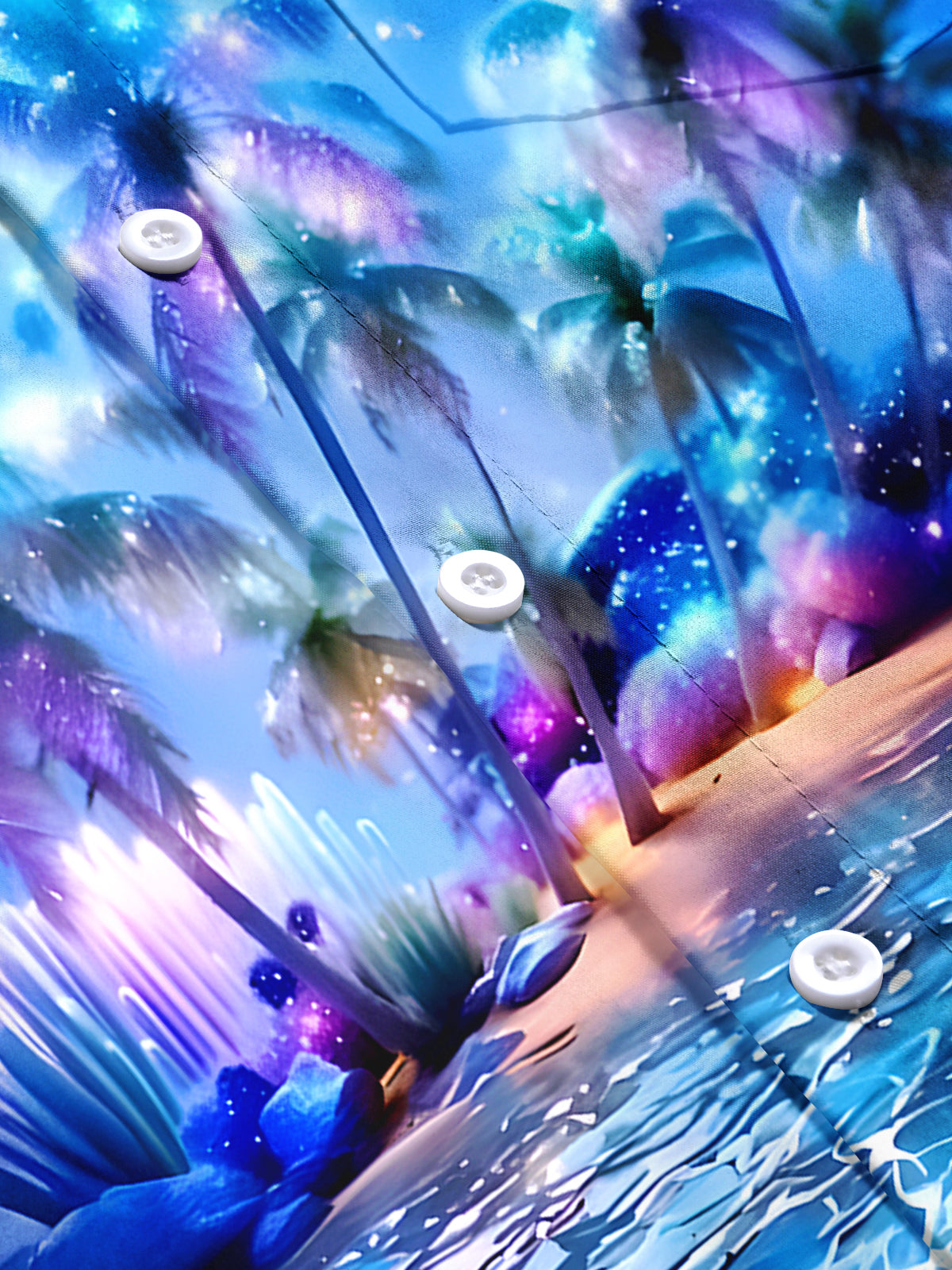 Hawaiiab Coconut Tree Men's Pocket Short Sleeve Shirts