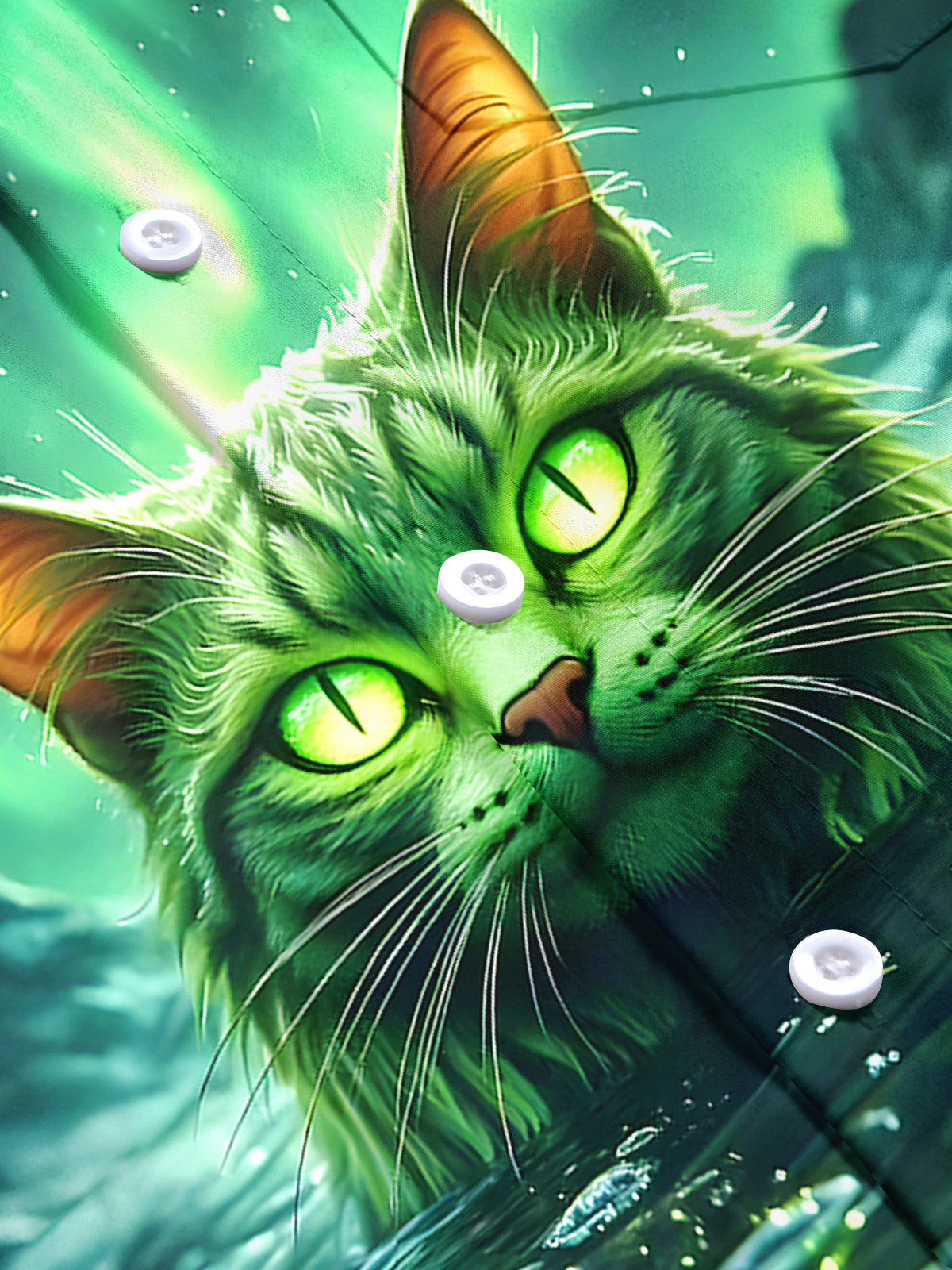 Cat Men's Pocket Short Sleeve Shirts