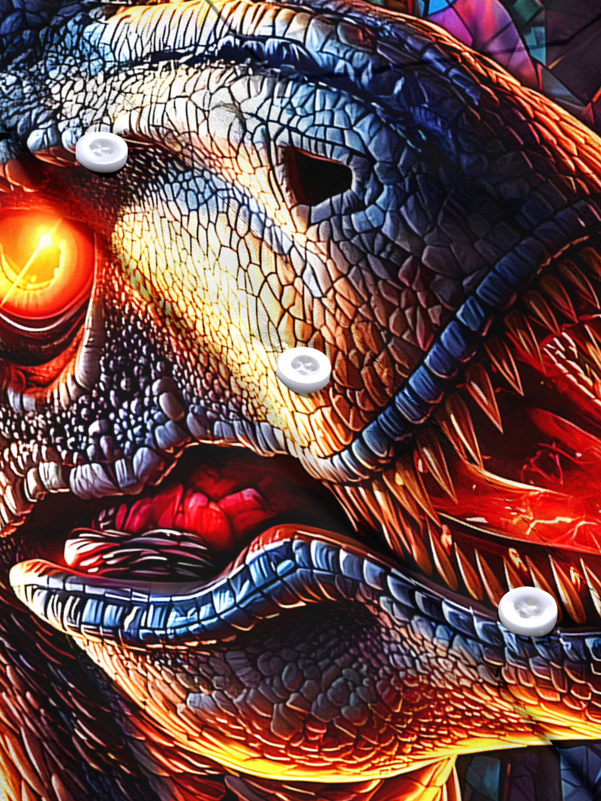 Dinosaurs Men's Pocket Short Sleeve Shirts