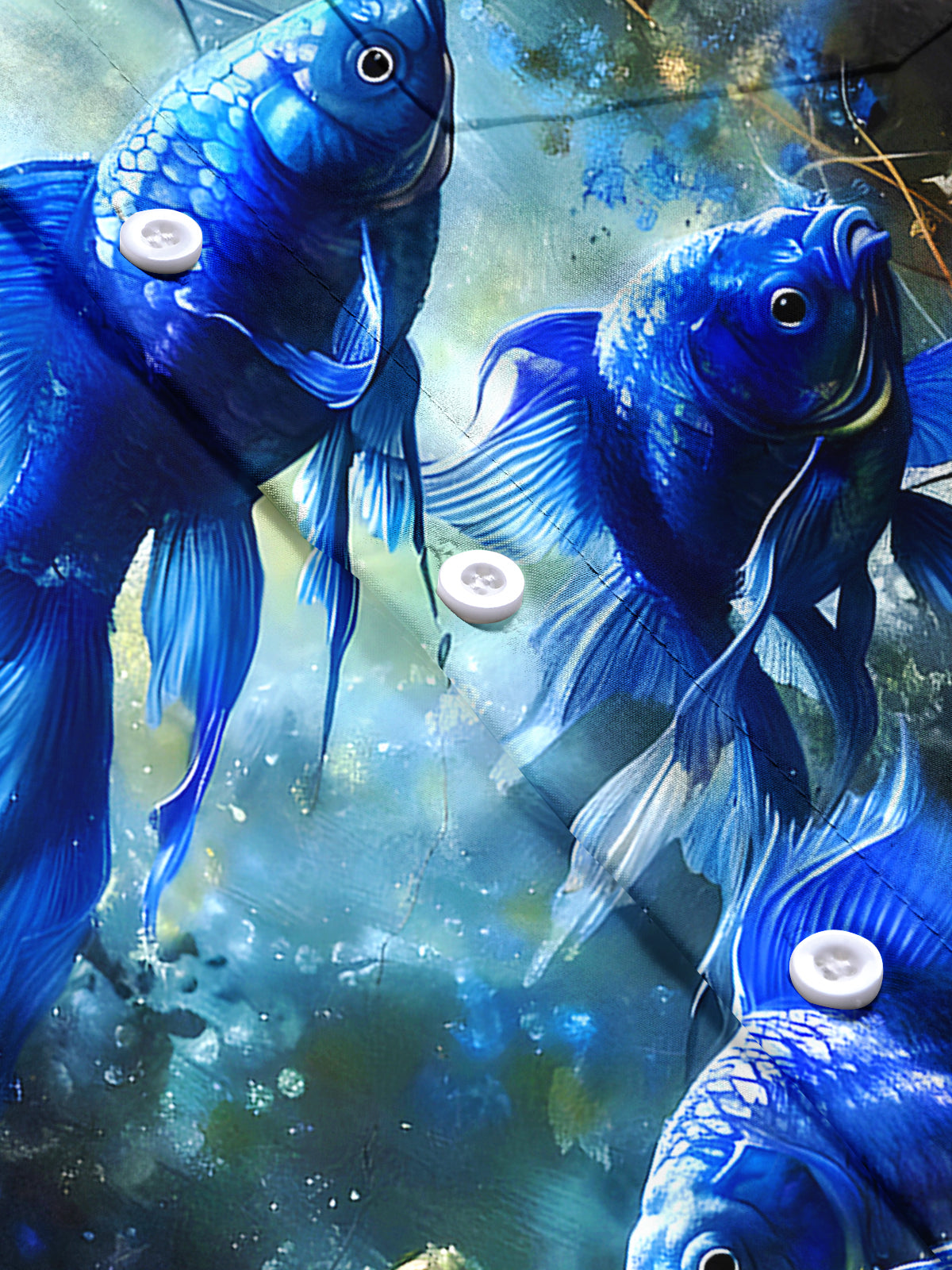 Golden Fish Men's Pocket Short Sleeve Shirts