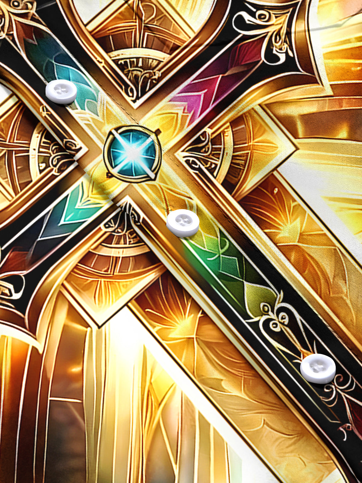 Christianity Cross Men's Pocket Short Sleeve Shirts