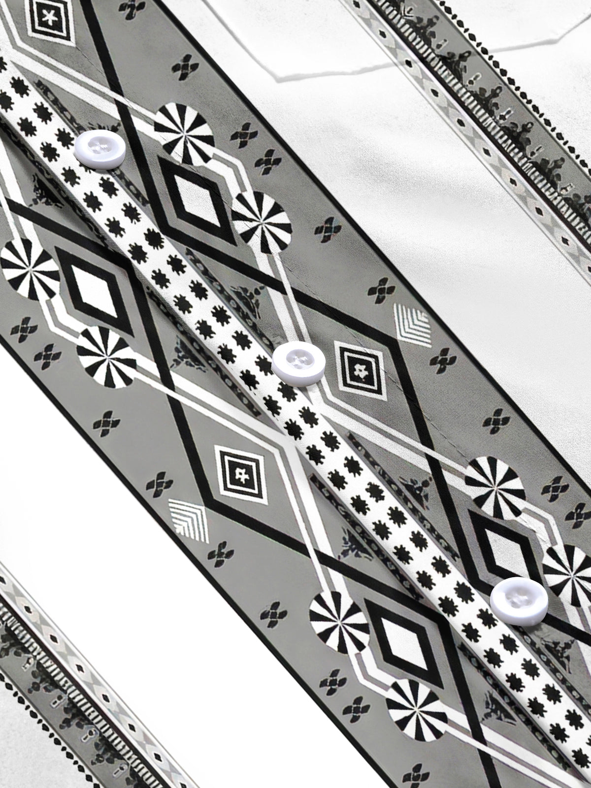 Geometry Men's Pocket Short Sleeve Shirts