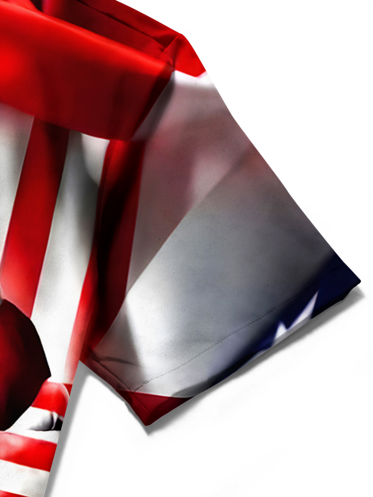 American Flag Skull Men's Pocket Short Sleeve Shirts