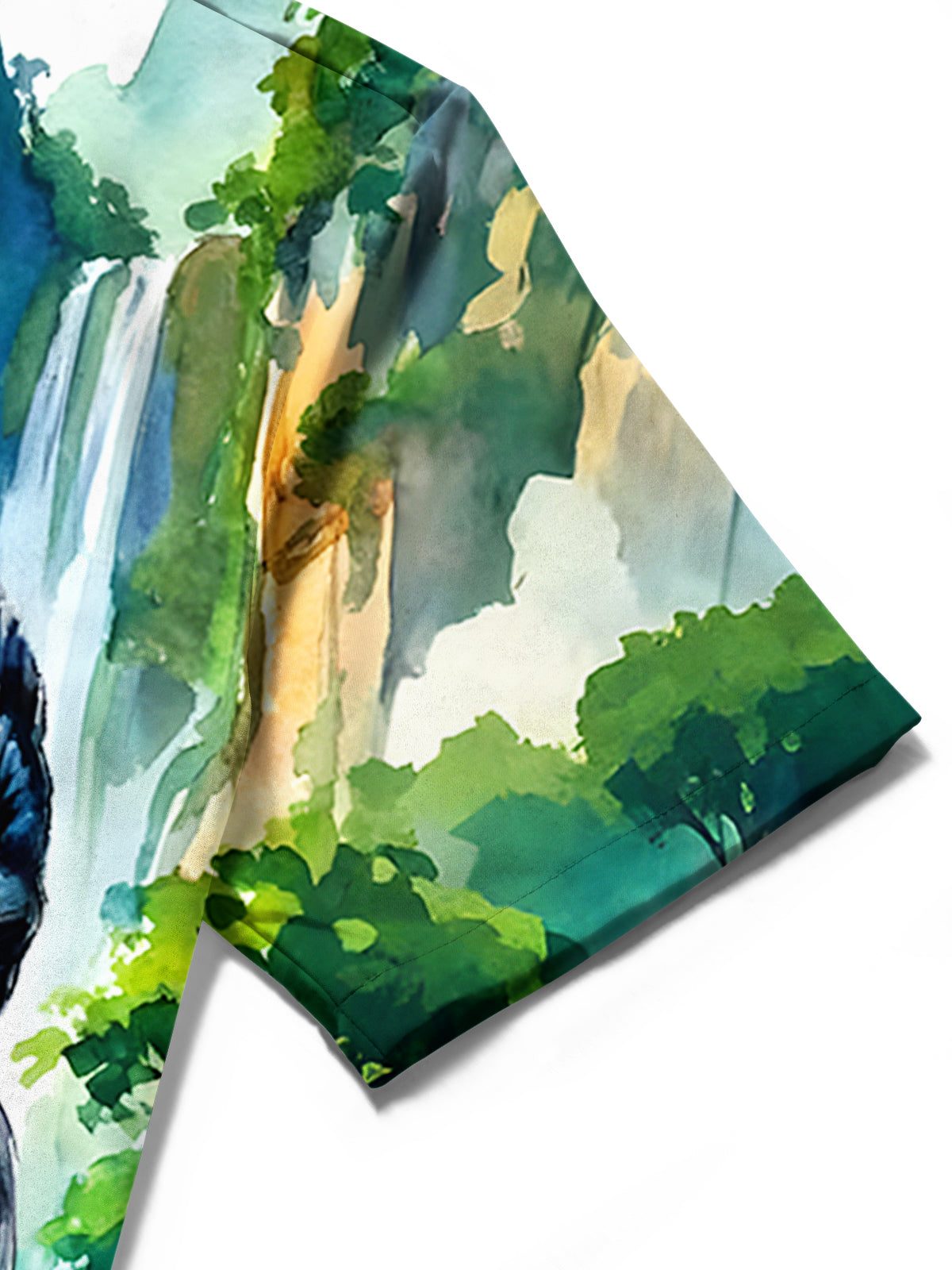 Chimpanzee Forest Men's Pocket Short Sleeve Shirts