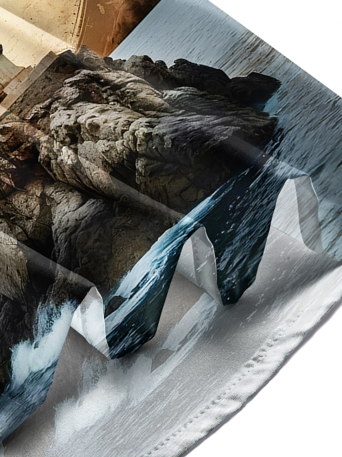 Retro Lighthouse Men's Pocket Short Sleeve Shirts