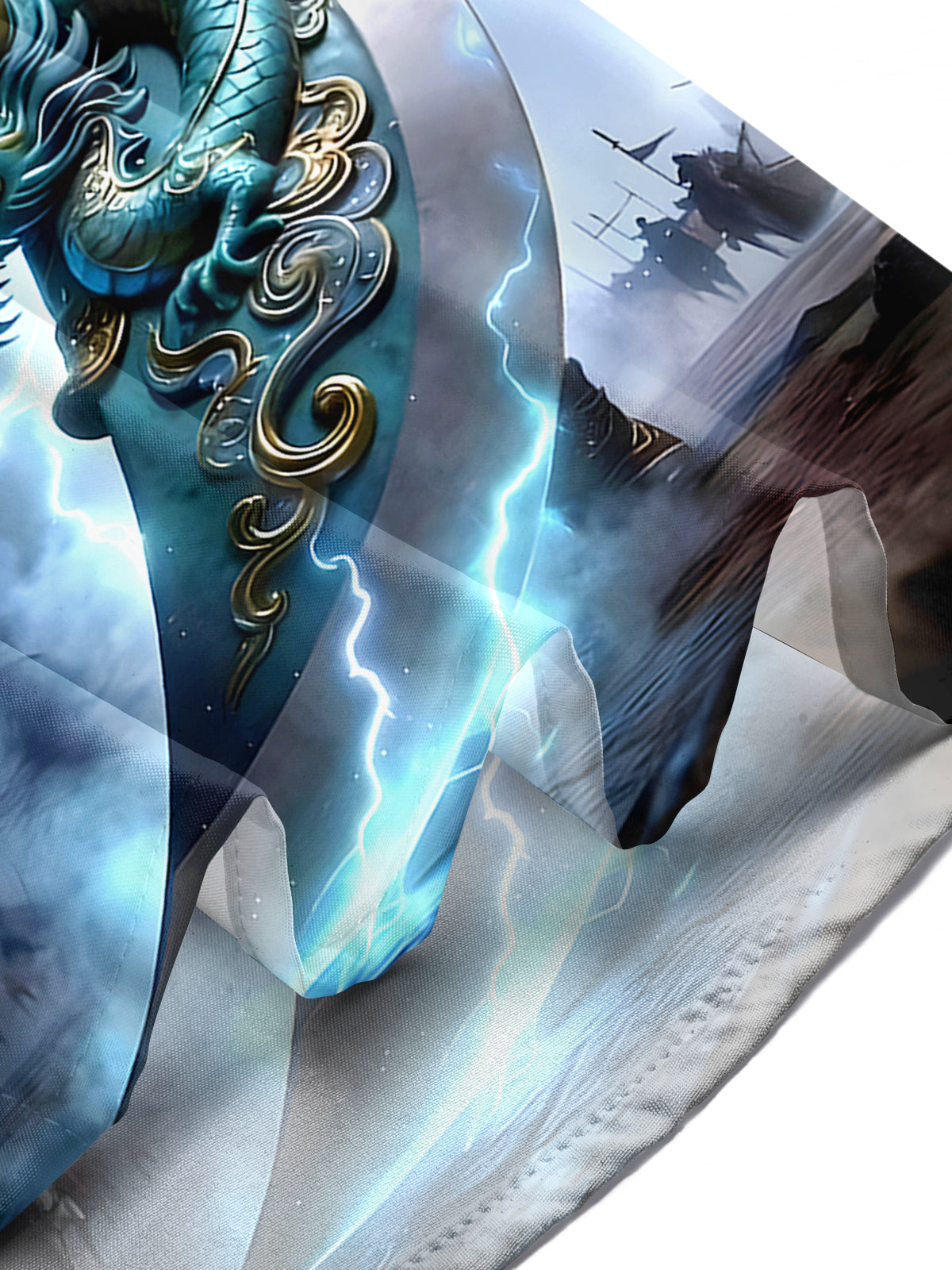 Romance Of The Three Kingdoms Guan Yu Men's Pocket Short Sleeve Shirts