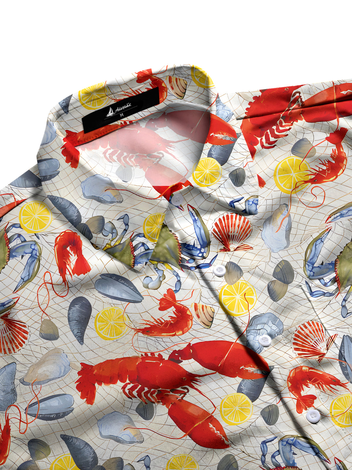 Seafood Men's Pocket Short Sleeve Shirts