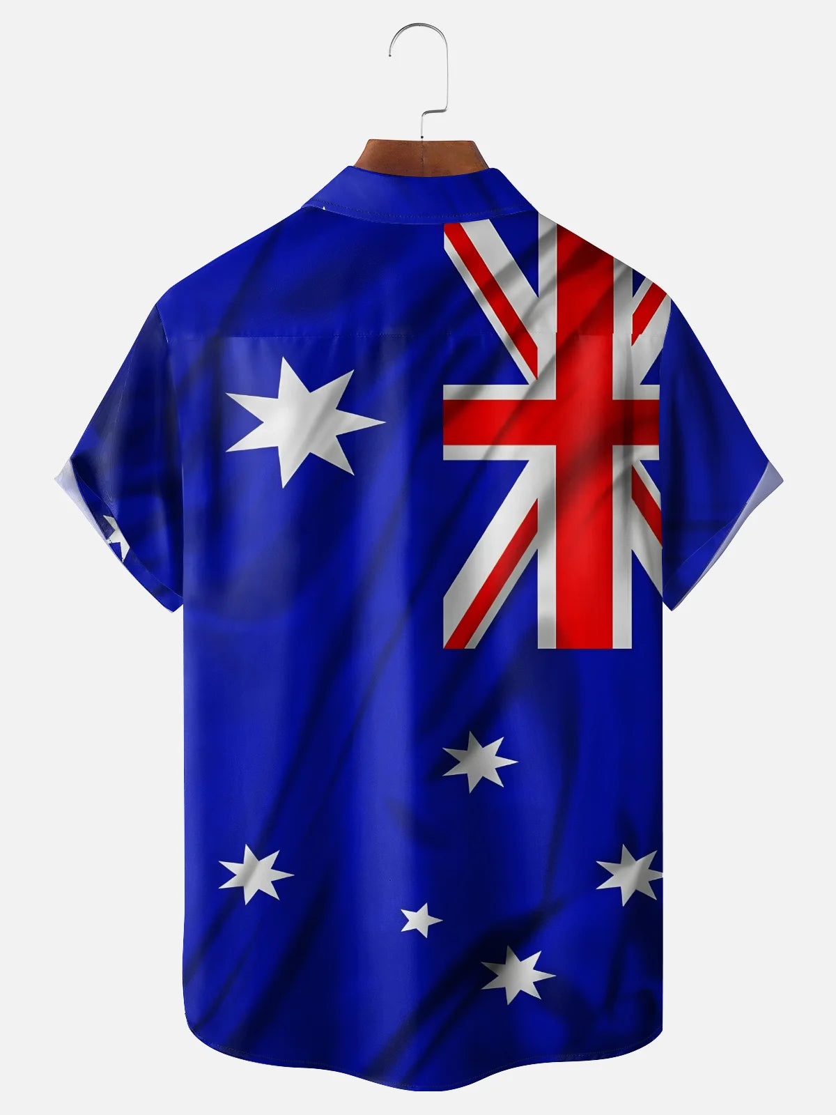 Artistic Australian Flag Men's Pocket Short Sleeve Shirts
