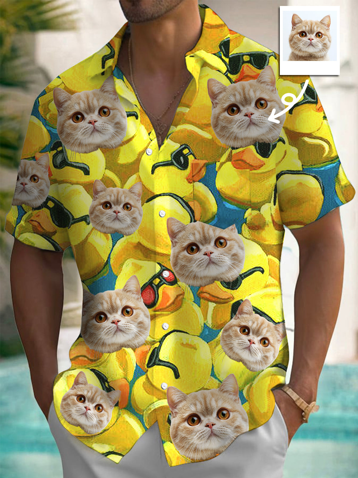 Custom Hawaiian Retro Print Men’s Short Sleeve Shirts with Pocket | Adaychic