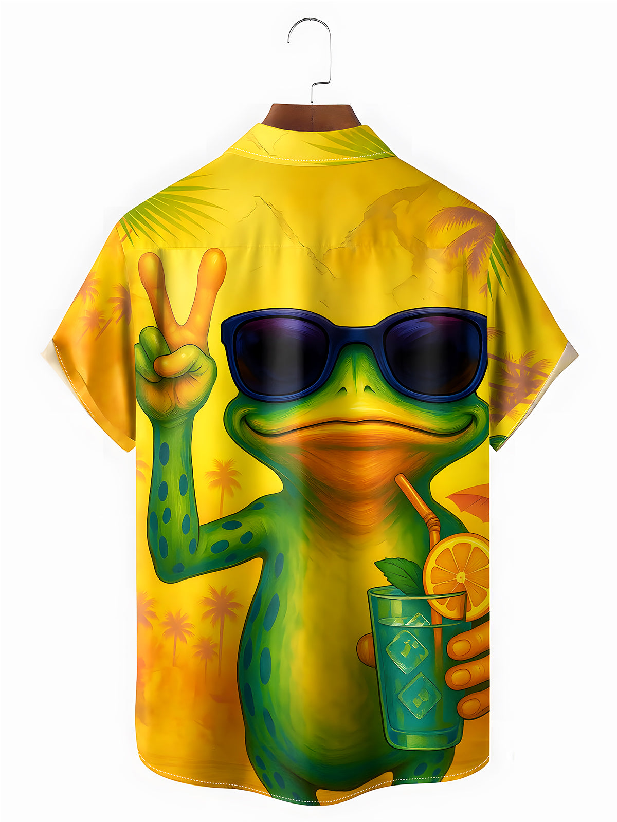 Hawaiian Frog Men's Pocket Short Sleeve Shirts