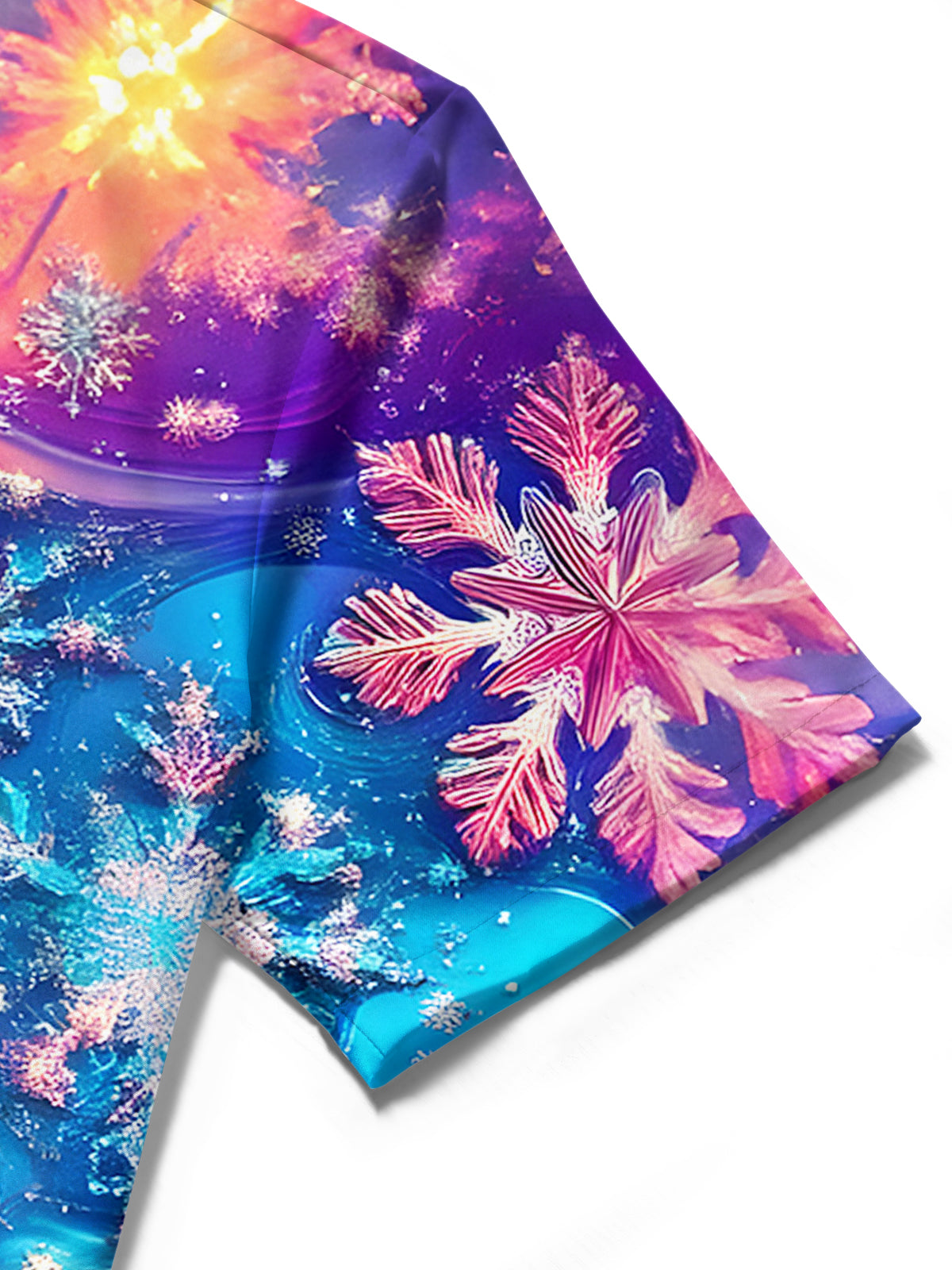 Snowflake Men's Pocket Short Sleeve Shirts