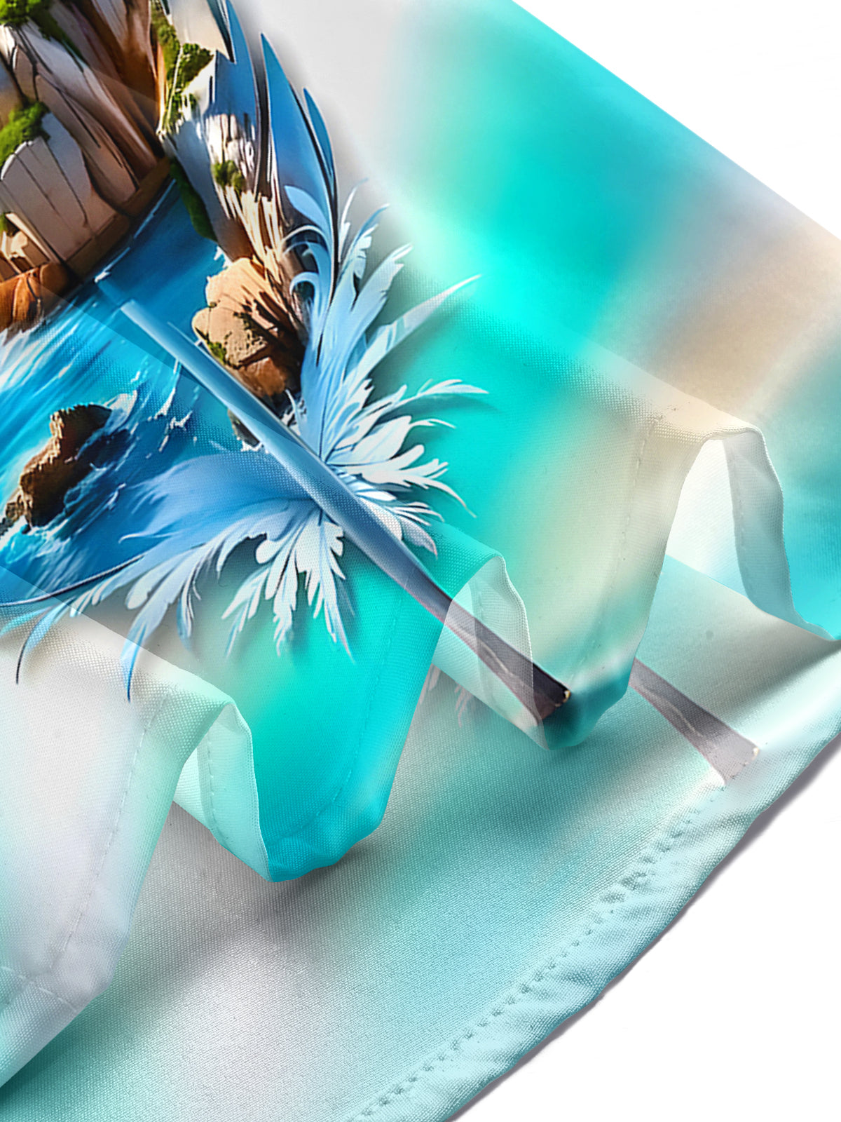 Feather Lighthouse Men's Pocket Short Sleeve Shirts