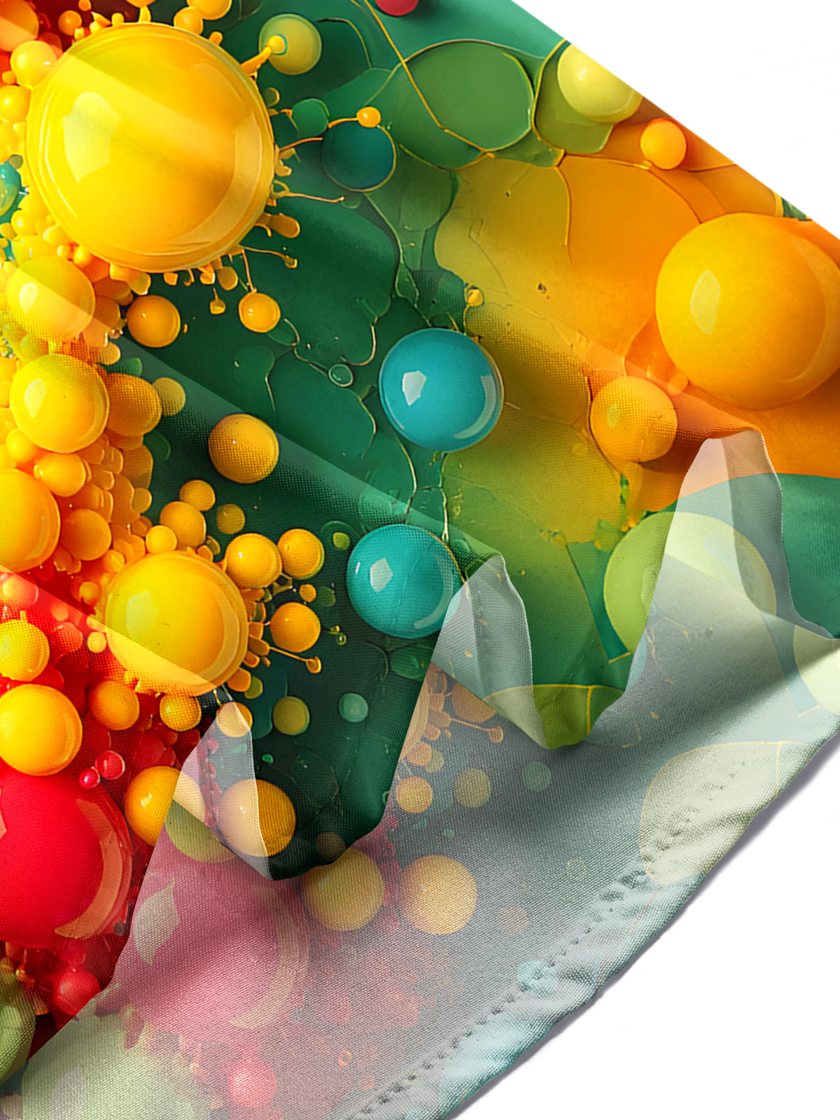 Tie Dye Geometry Men's Pocket Long Sleeve Shirts