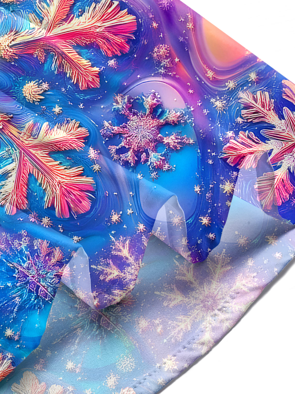 Snowflake Men's Pocket Short Sleeve Shirts