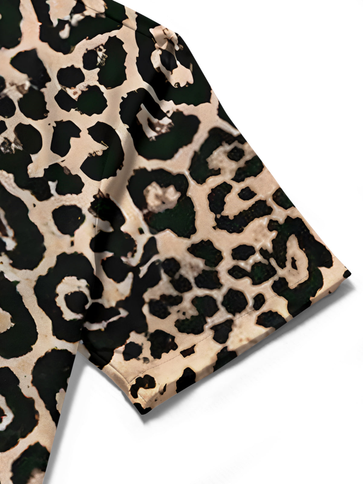 Leopard Print Men's Pocket Short Sleeve Shirts
