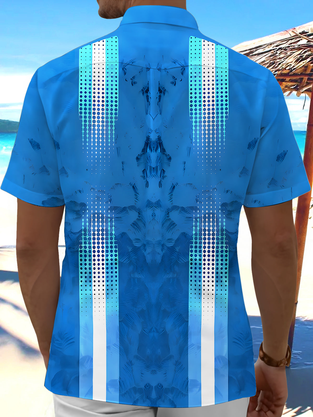 Geometry Men's Pocket Short Sleeve Shirts