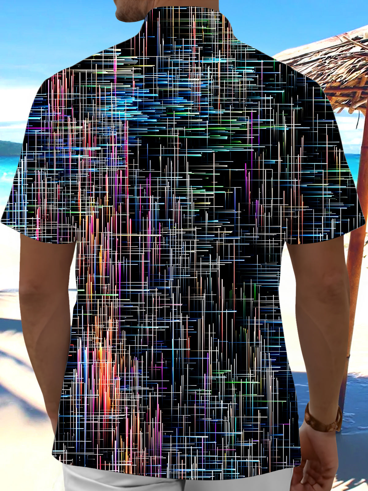 Geometry Men's Pocket Short Sleeve Shirts