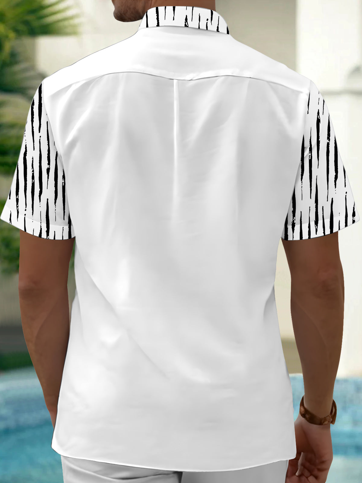 Geometry Men's Pocket Short Sleeve Shirts