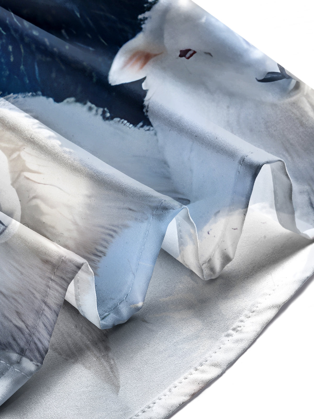 Sheep Print Men's Pocket Short Sleeve Shirts