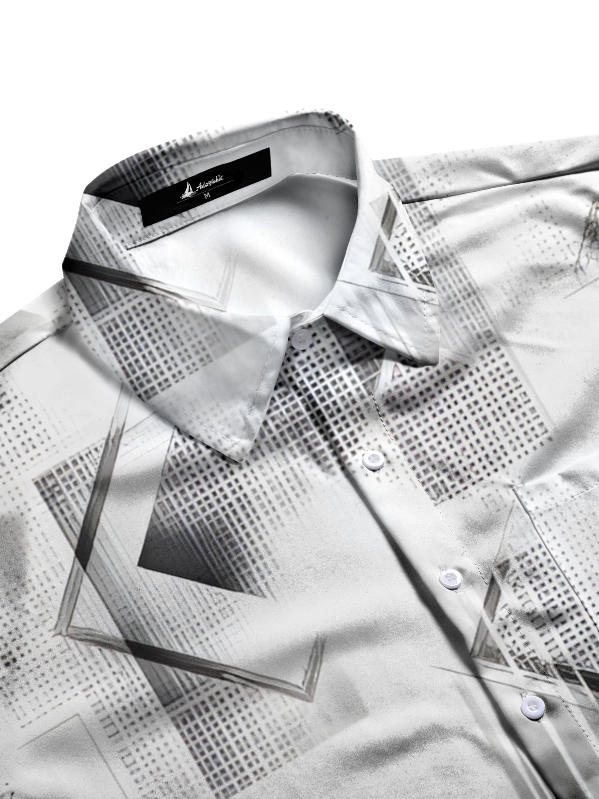 Geometry Men's Pocket Short Sleeve Shirts