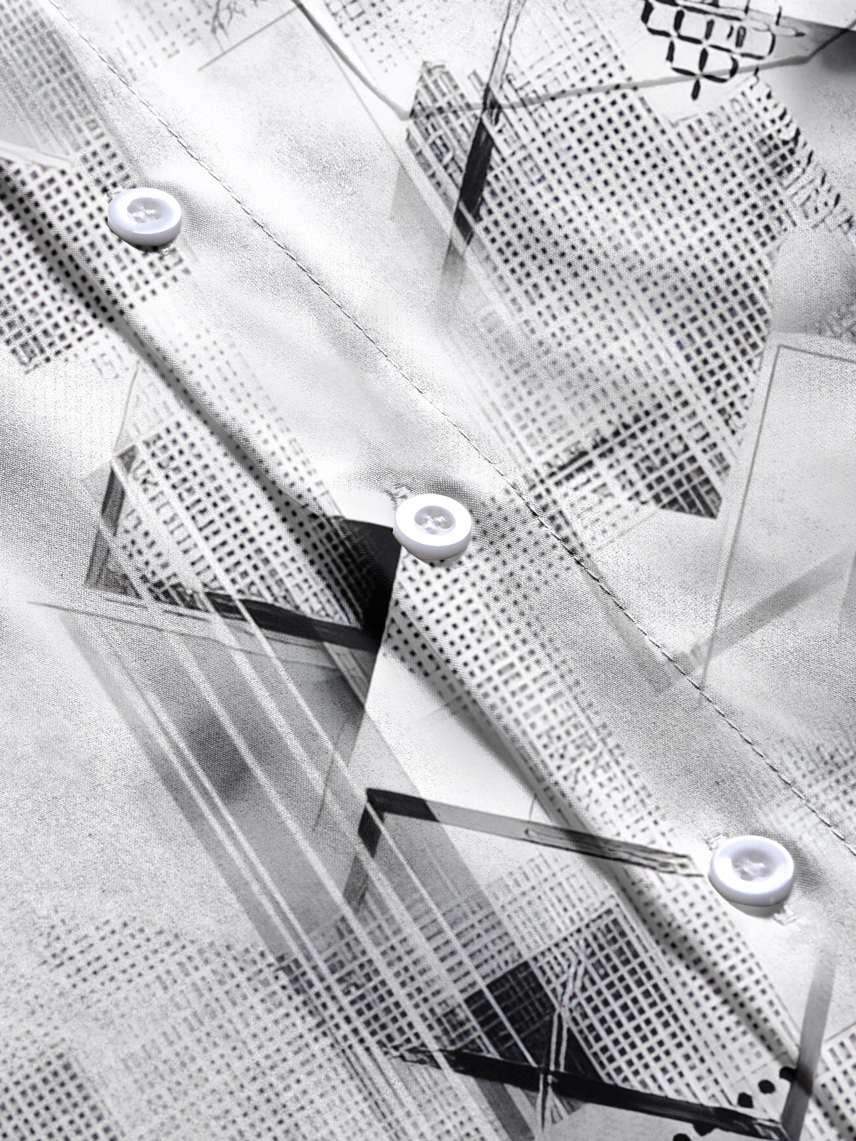 Geometry Men's Pocket Short Sleeve Shirts