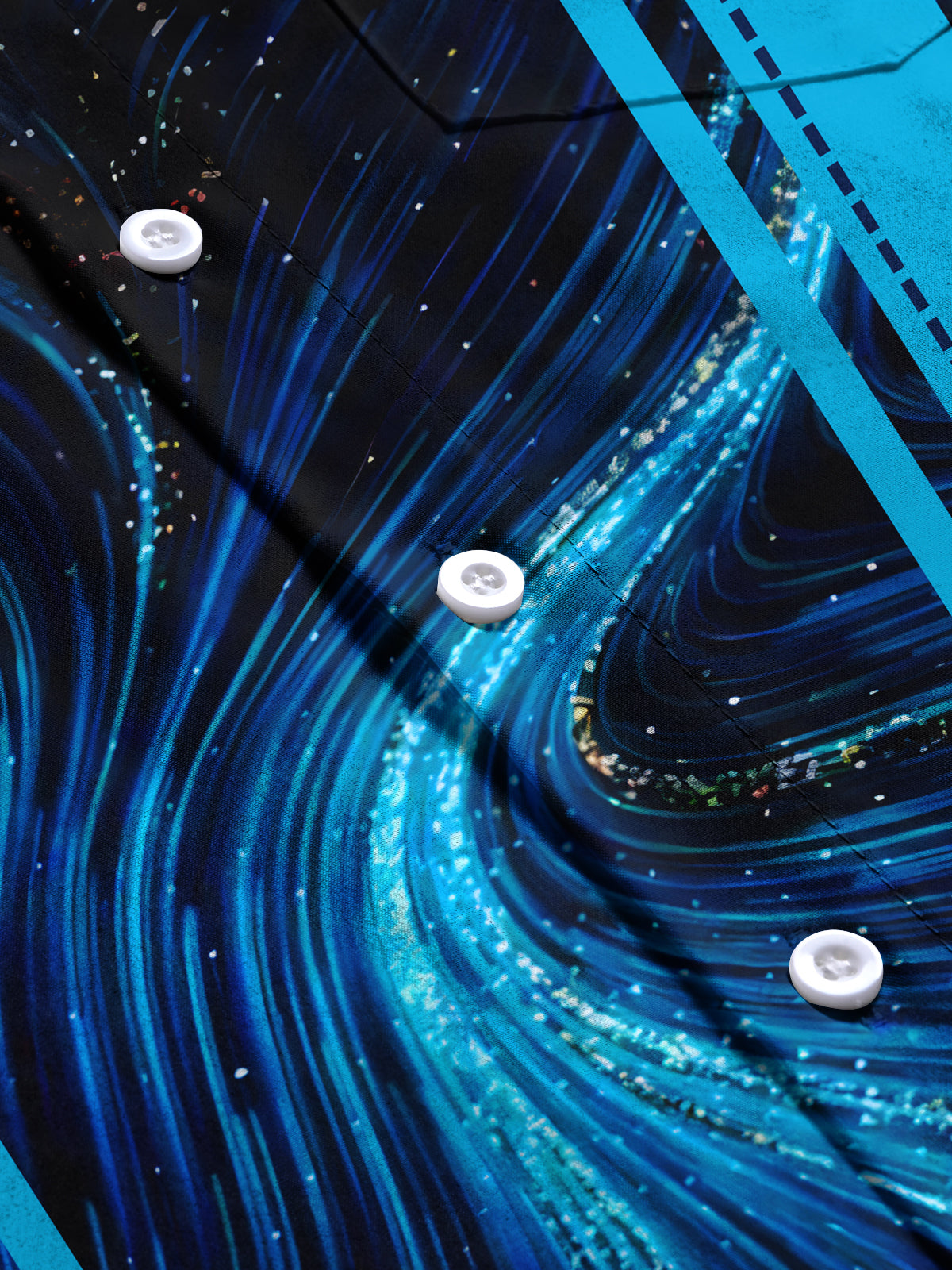 Abstract Men's Pocket Short Sleeve Shirts