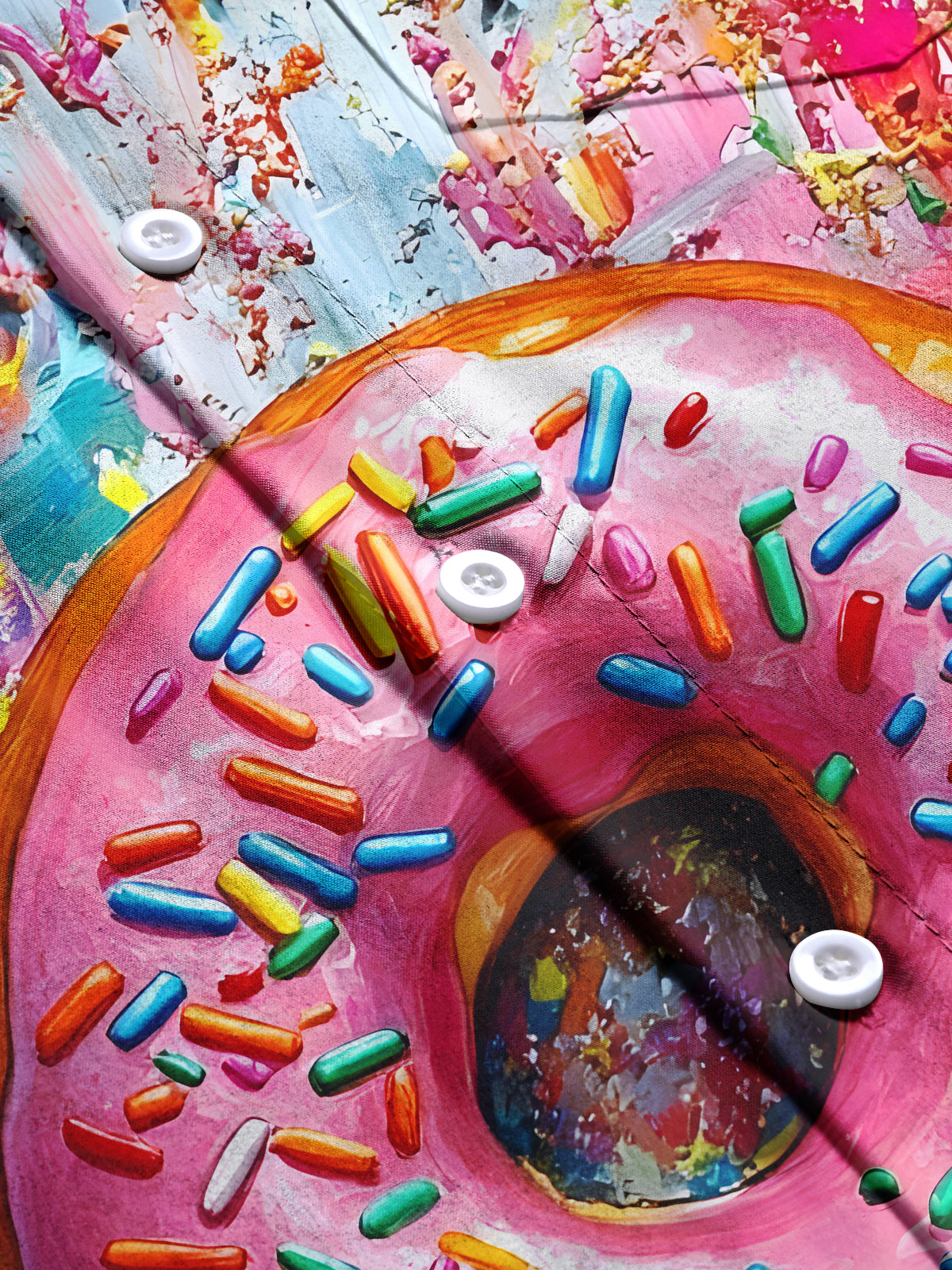 Donut Men's Pocket Short Sleeve Shirts