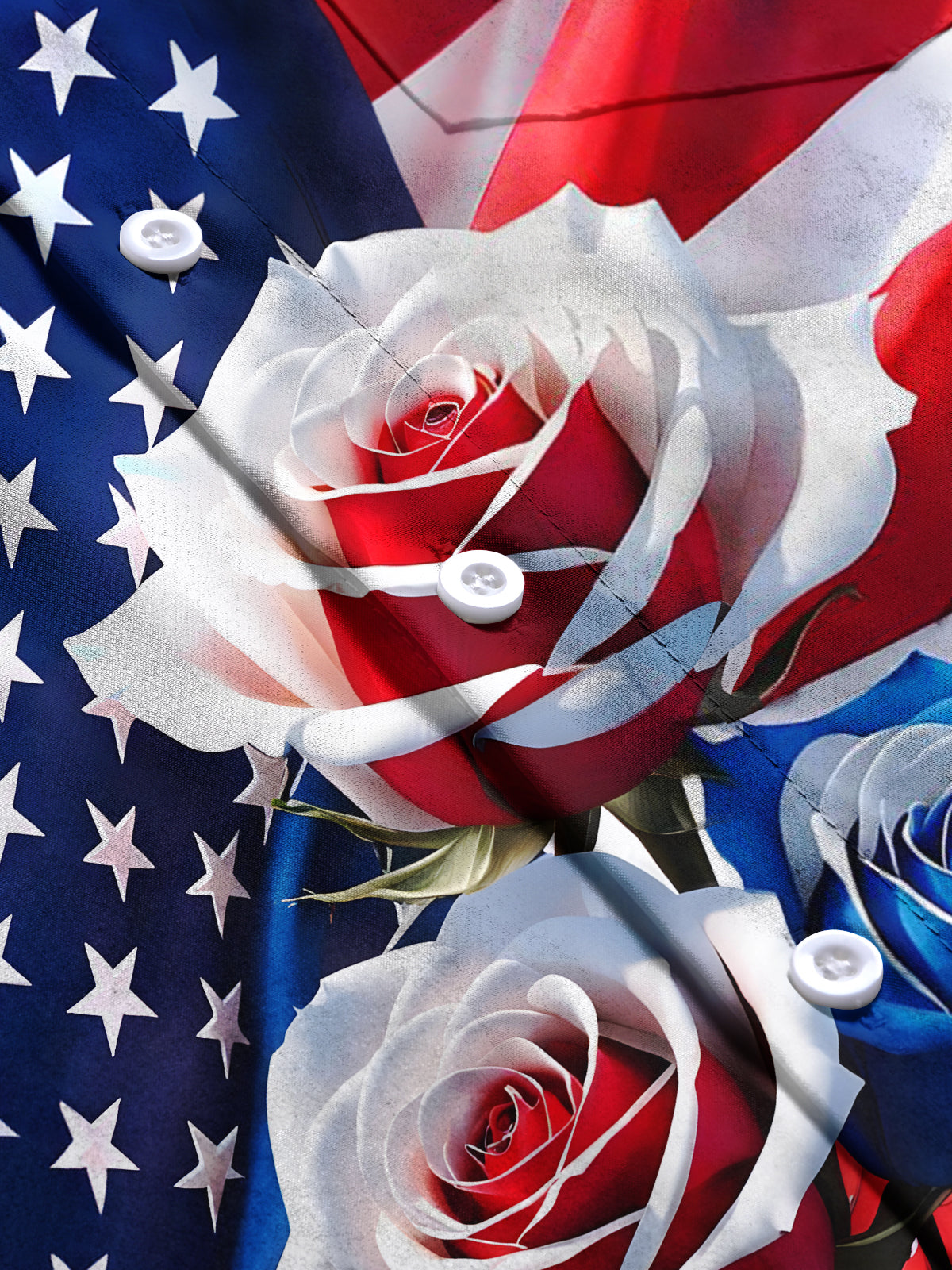 Independence Day Men's Pocket Short Sleeve Shirts