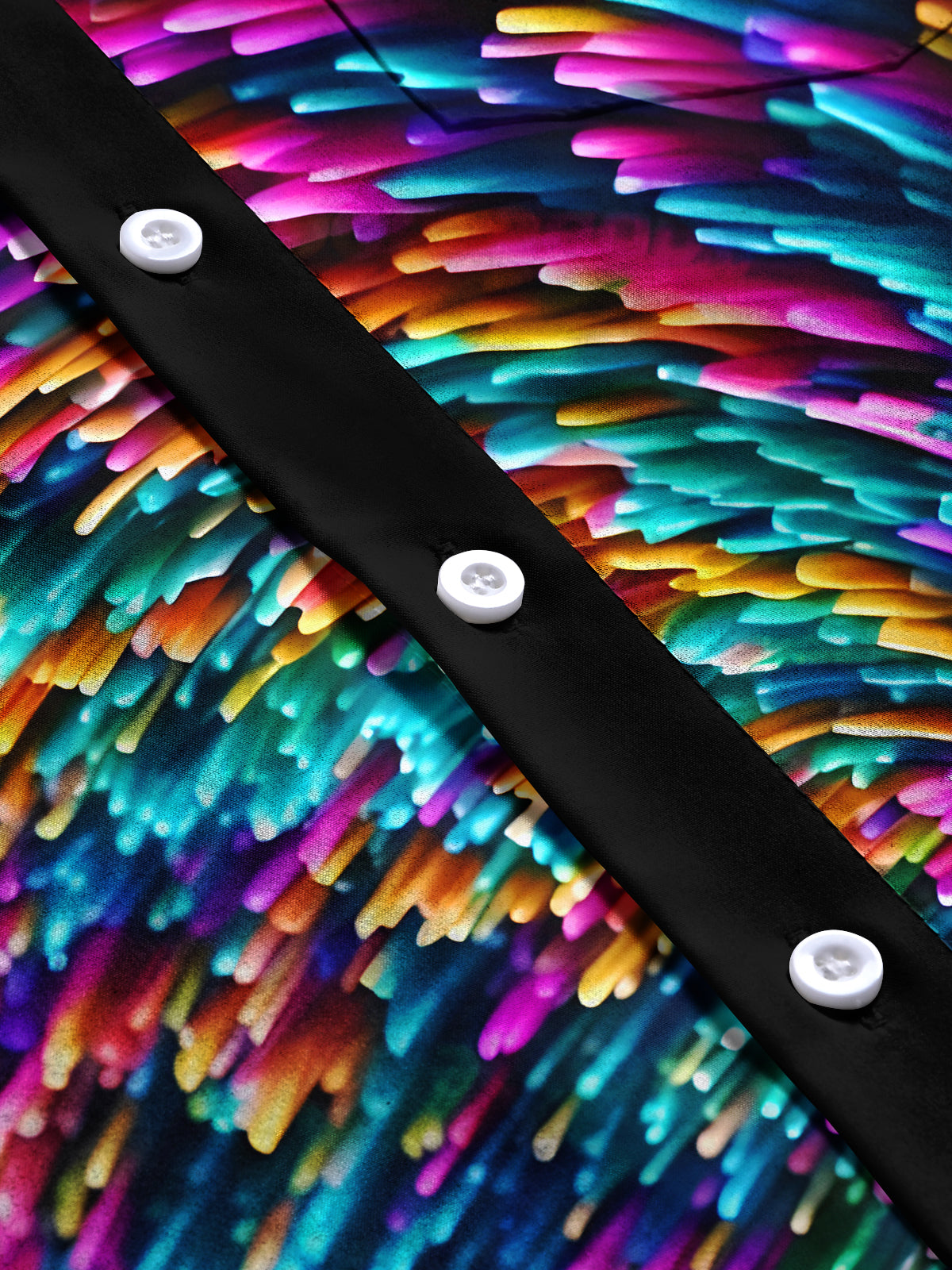 Tie Dye Men's Pocket Short Sleeve Shirts