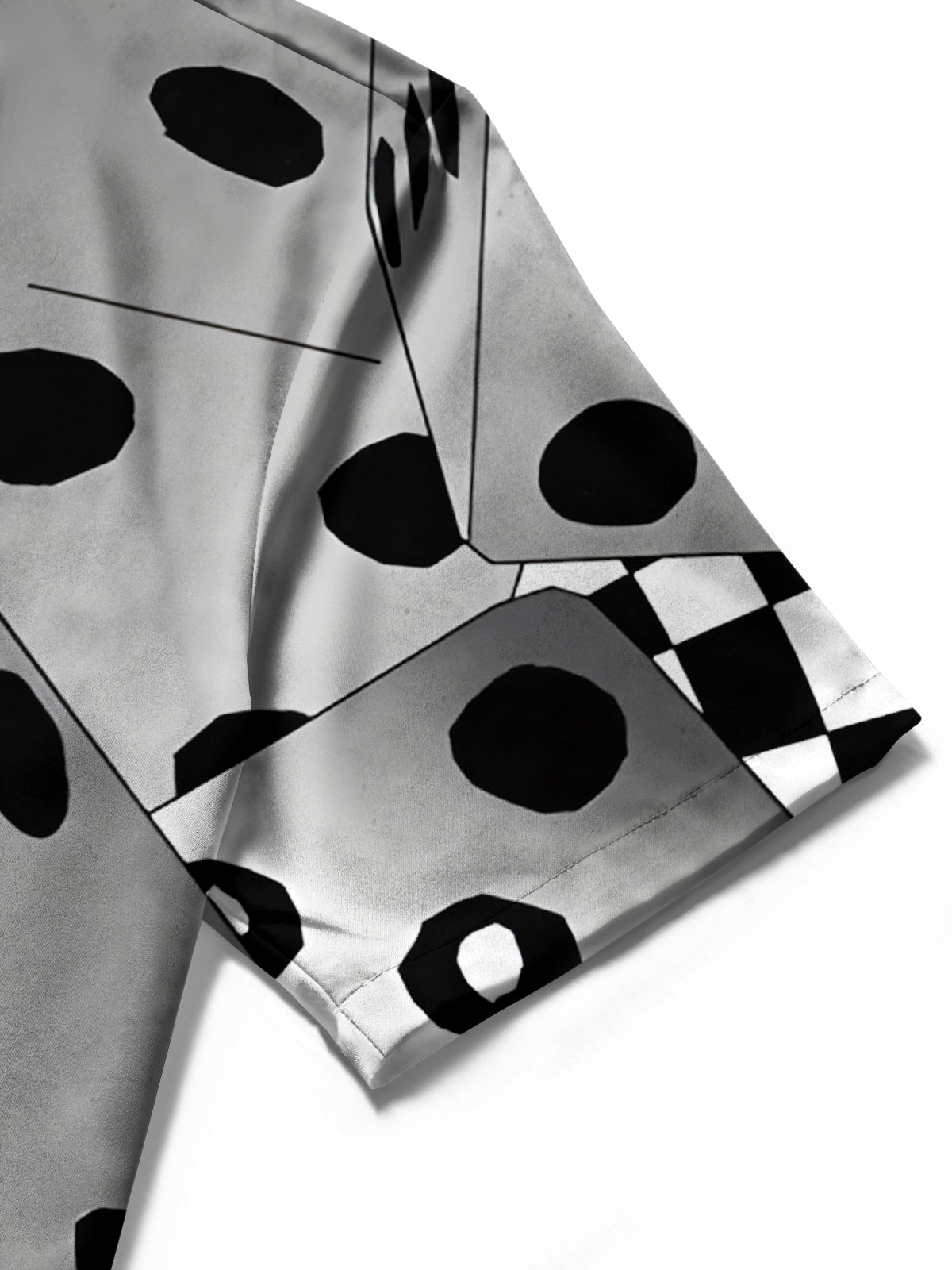 Dice Print Men's Pocket Short Sleeve Shirts
