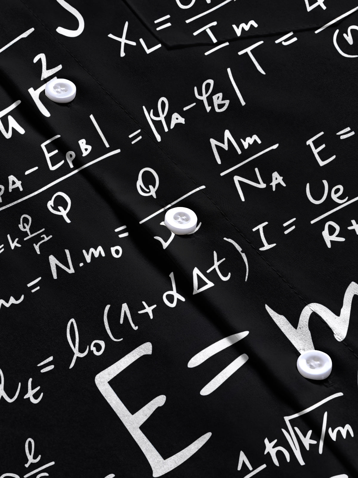 Equation Print Men's Pocket Short Sleeve Shirts