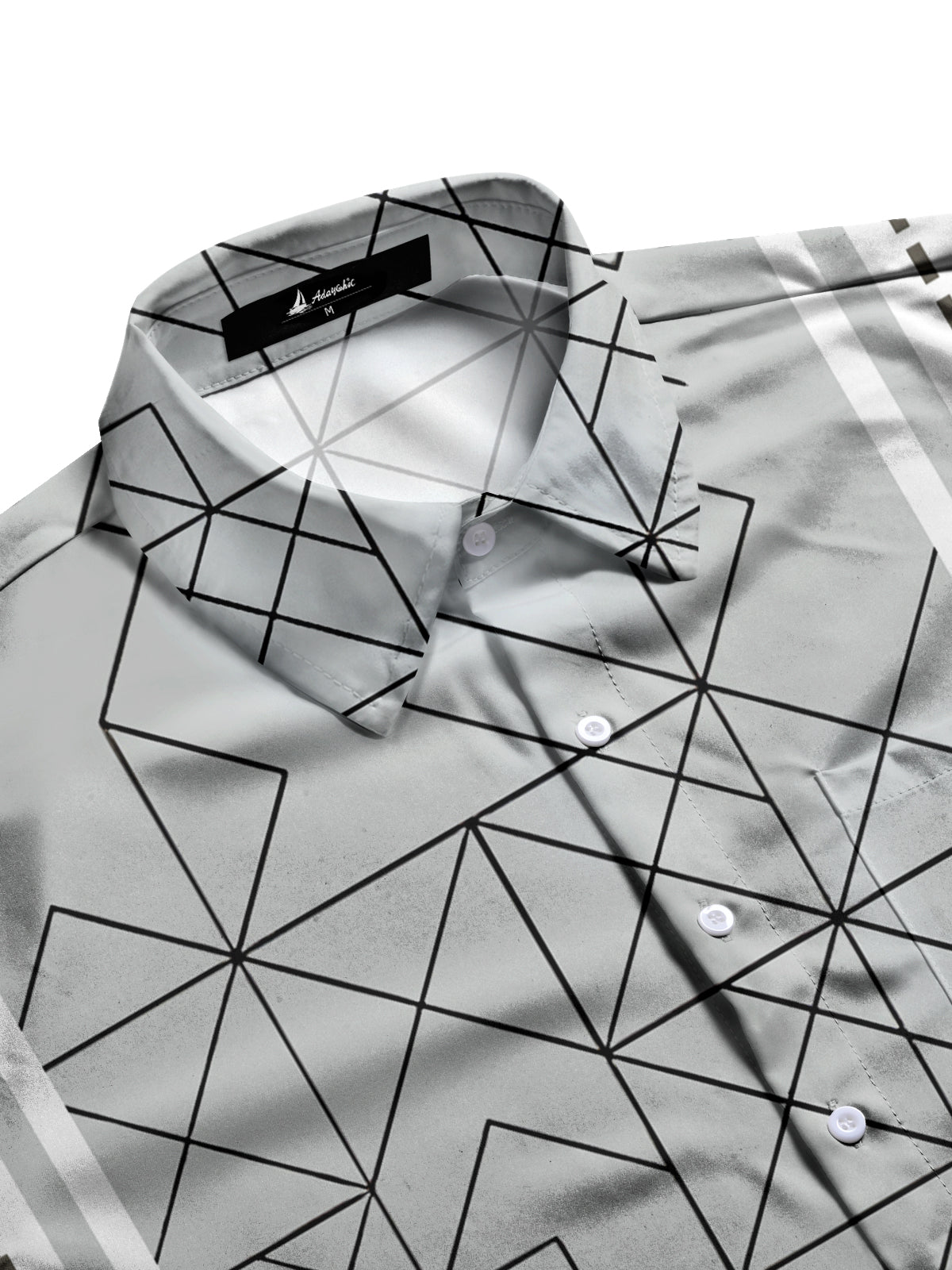 Geometry Men's Pocket Short Sleeve Shirts