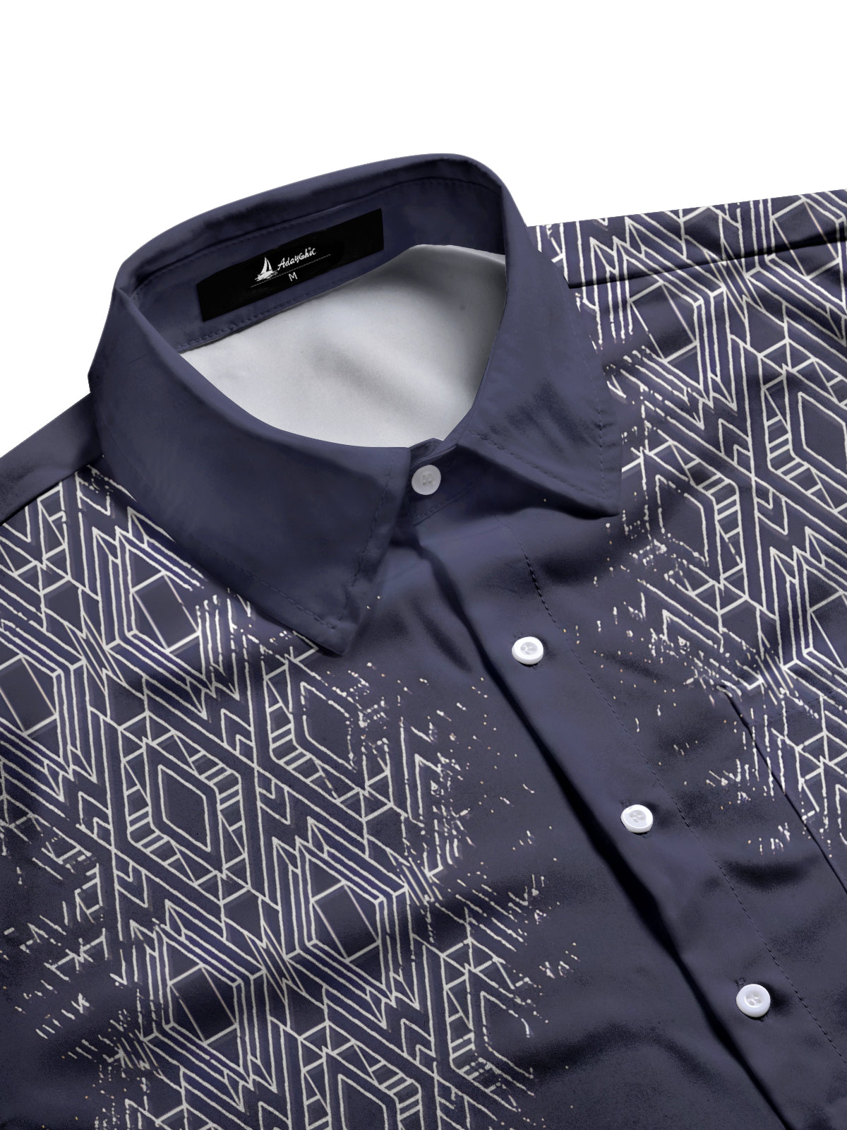 Geometry Men's Pocket Short Sleeve Shirts