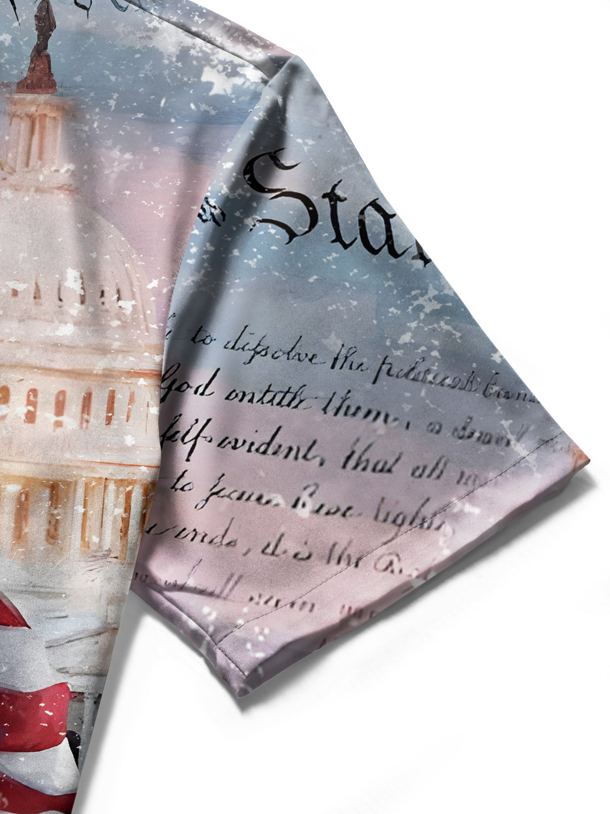 Independence Day Men's Pocket Short Sleeve Shirts