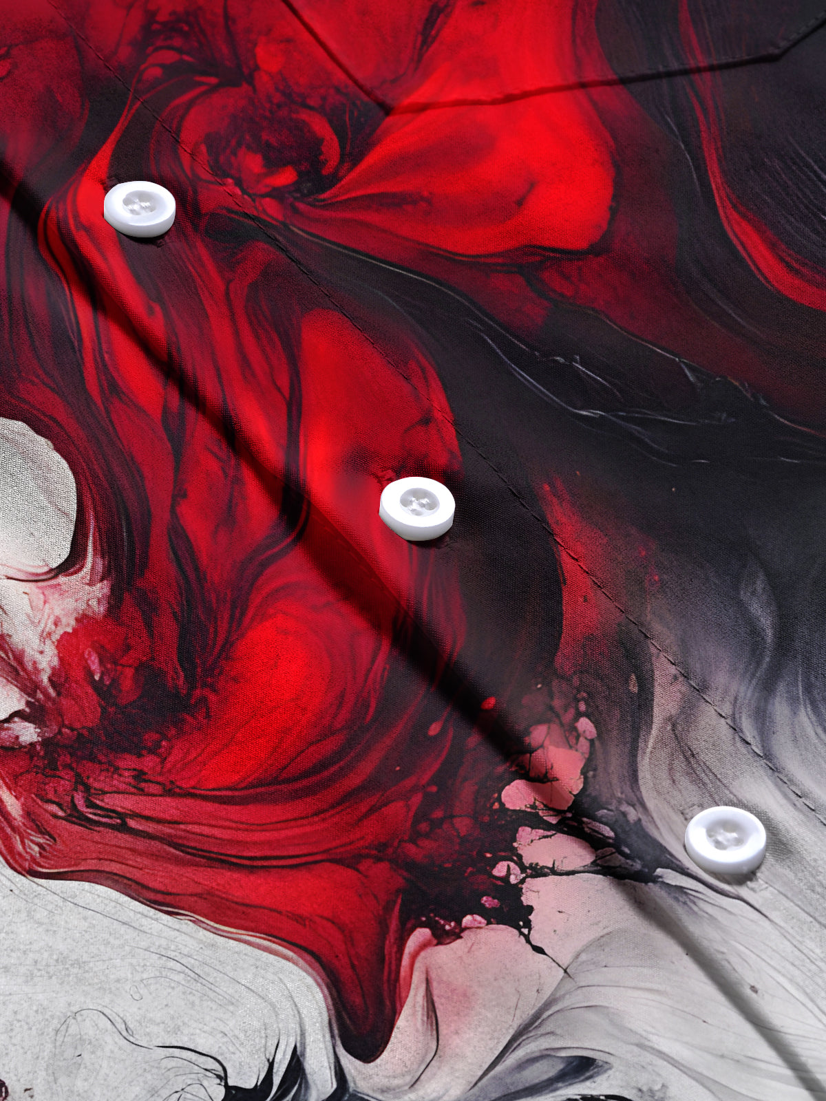 Abstract Gradient Print Men's Pocket Short Sleeve Shirts