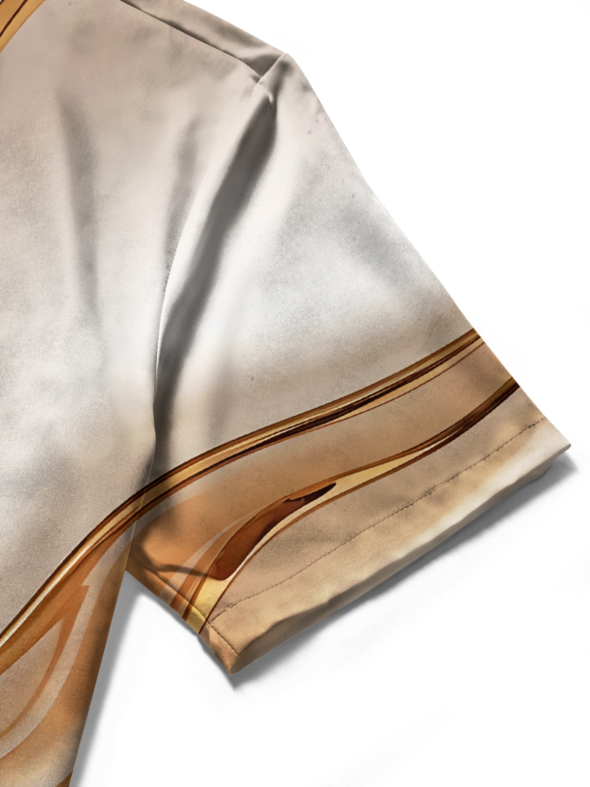 Gradient Abstract Print Men's Pocket Short Sleeve Shirts