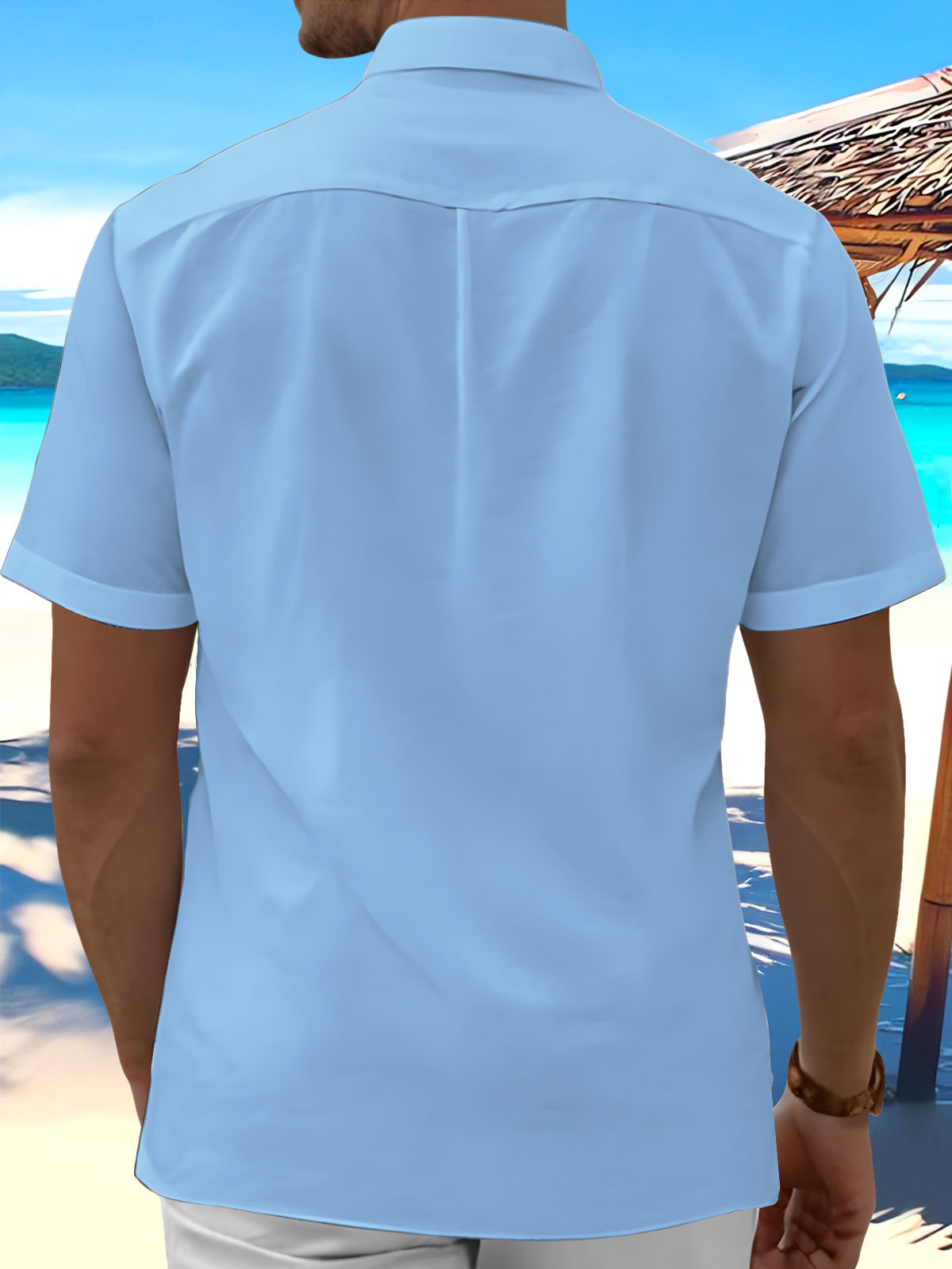 Geometry Men's Pocket Short Sleeve Shirts