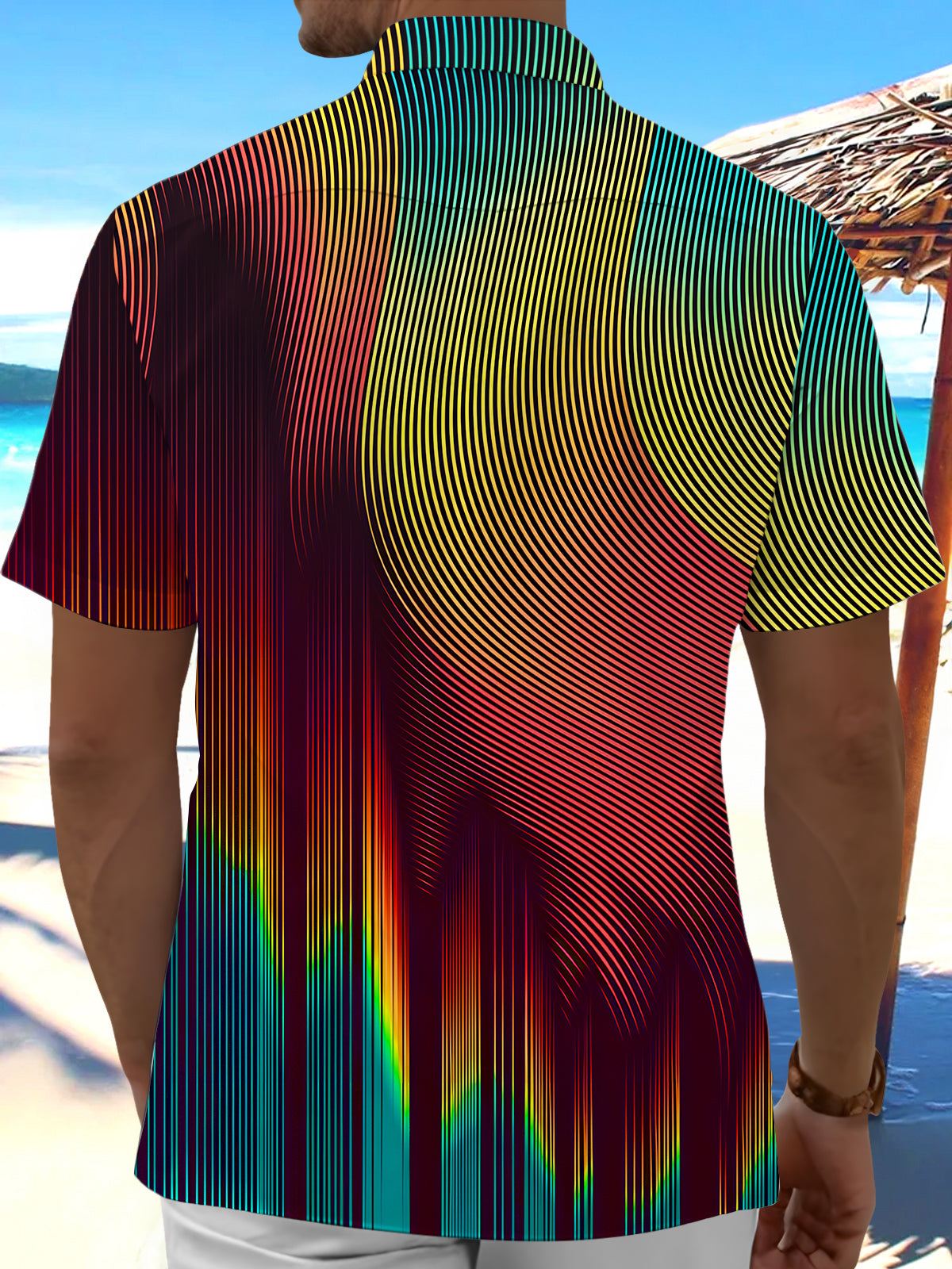 Geometry Men's Pocket Short Sleeve Shirts