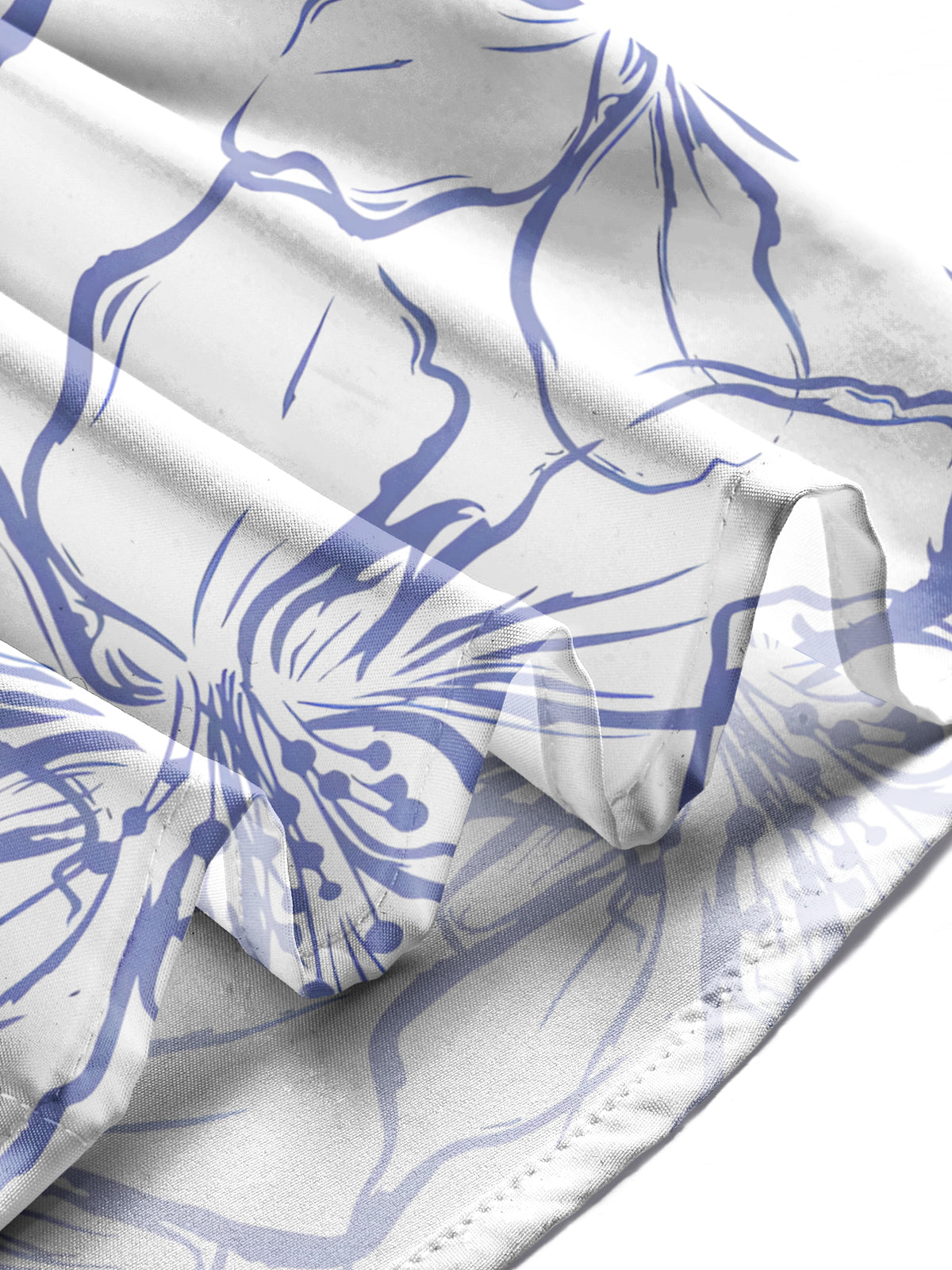 Floral Print Men's Pocket Short Sleeve Shirts