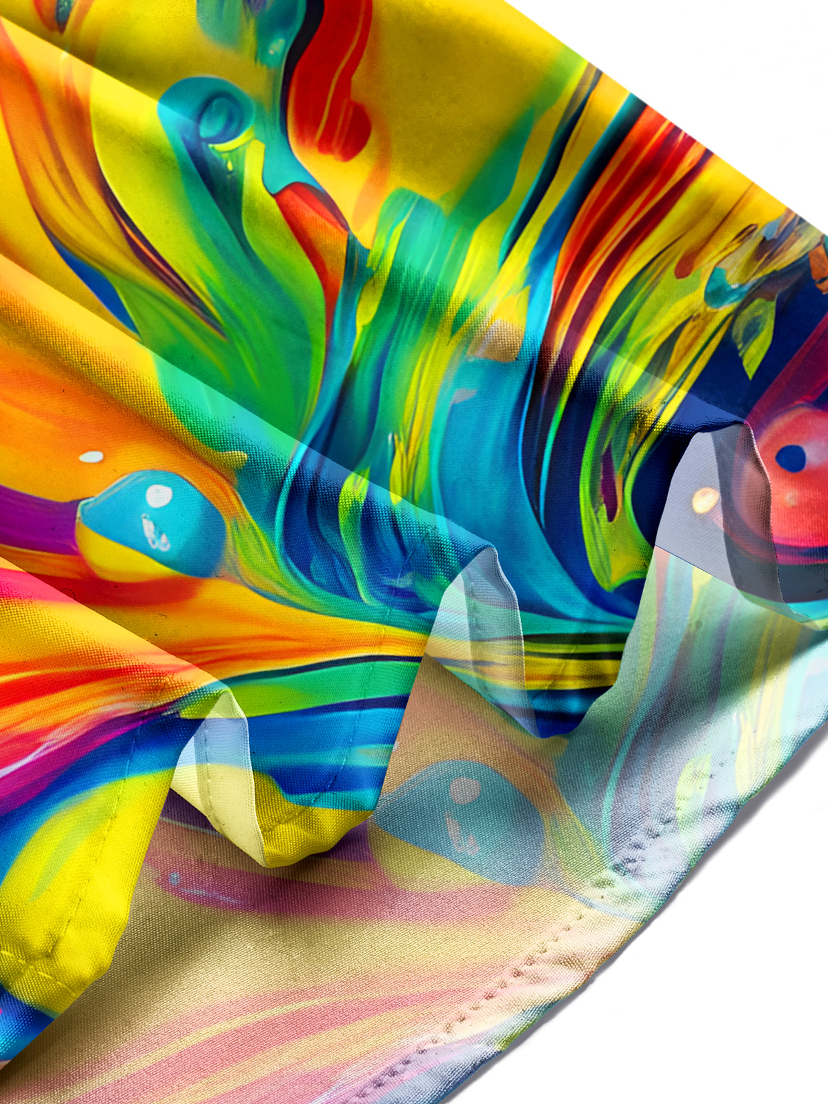 Tie Dye Men's Pocket Short Sleeve Shirts