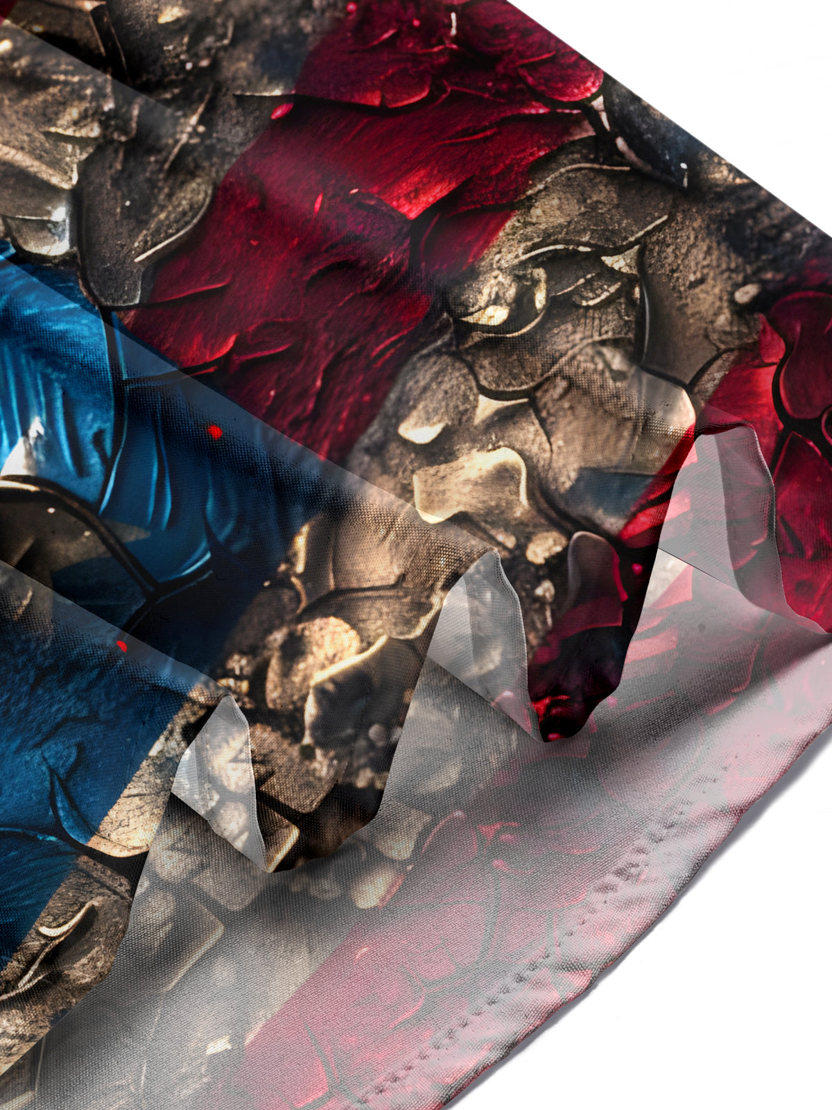 American Flag Print Men's Pocket Short Sleeve Shirts