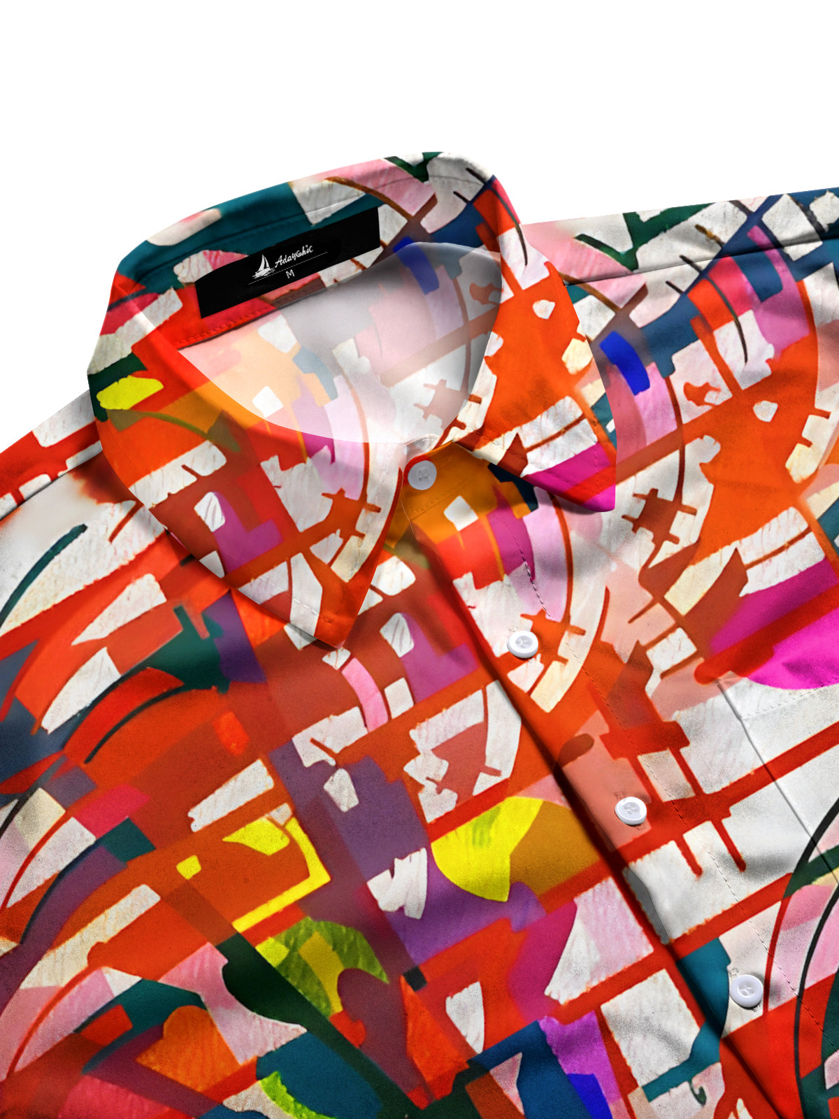 Tie Dye Men's Pocket Short Sleeve Shirts