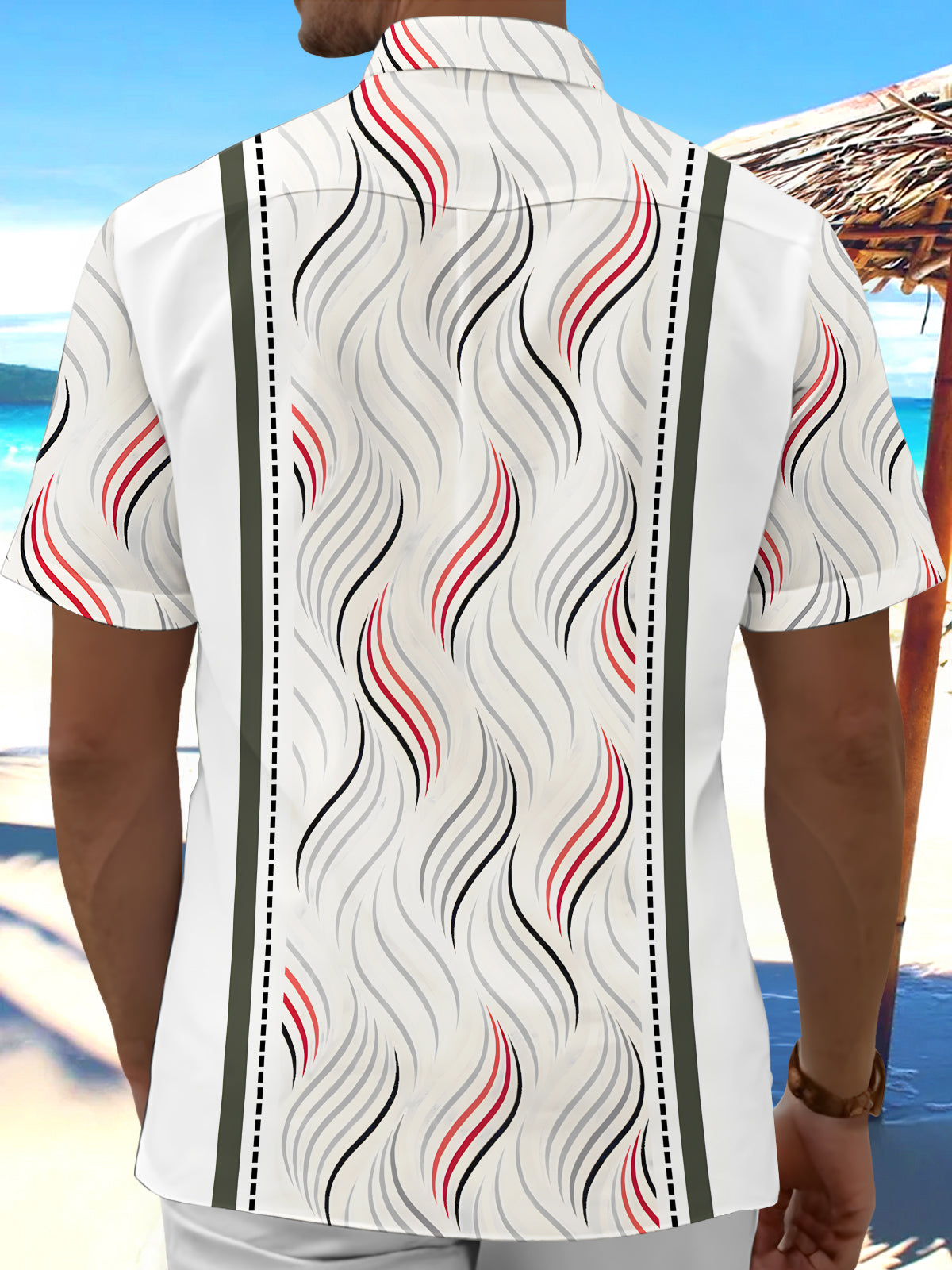 Geometry Men's Pocket Short Sleeve Shirts