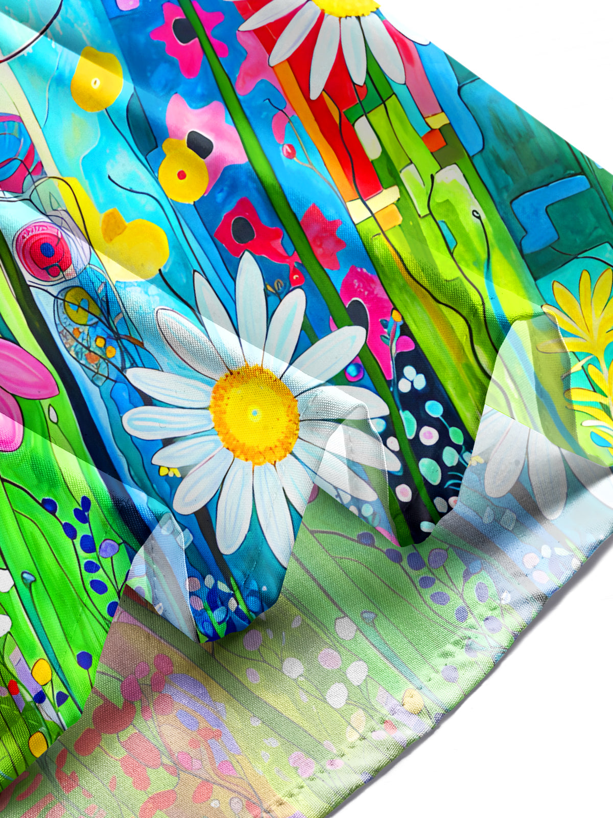 Floral Men's Pocket Short Sleeve Shirts