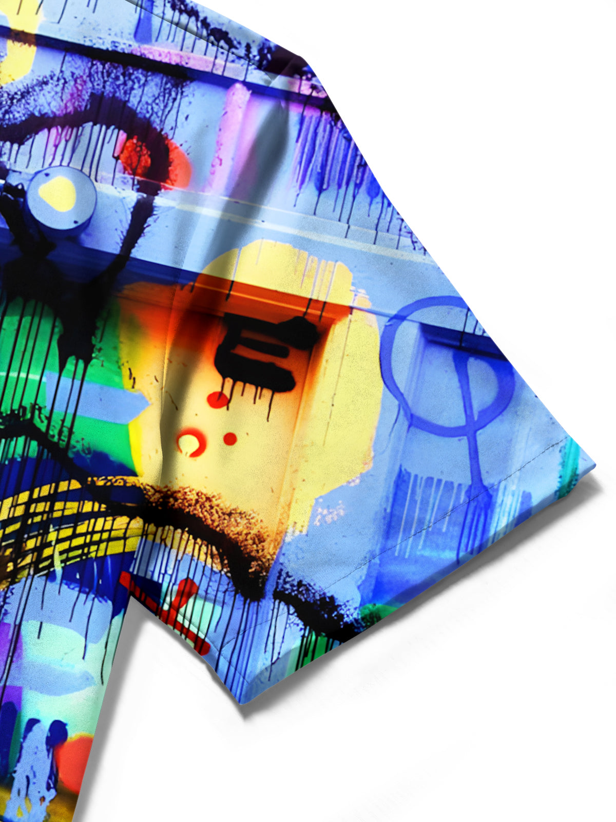 Abstract Men's Pocket Short Sleeve Shirts